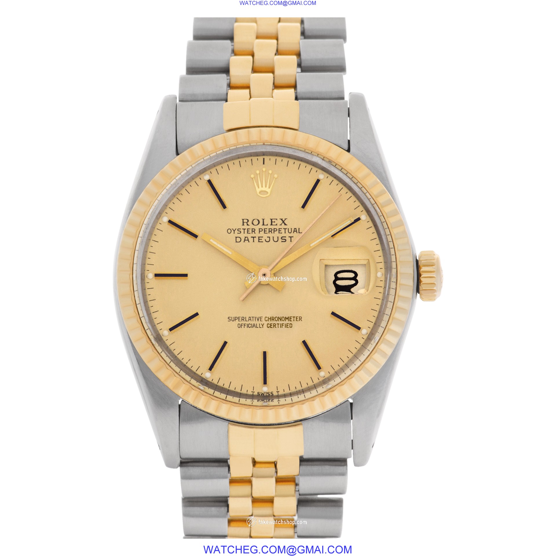 Rolex 16013 Datejust Automatic Unisex 14k gold & Stainless Steel