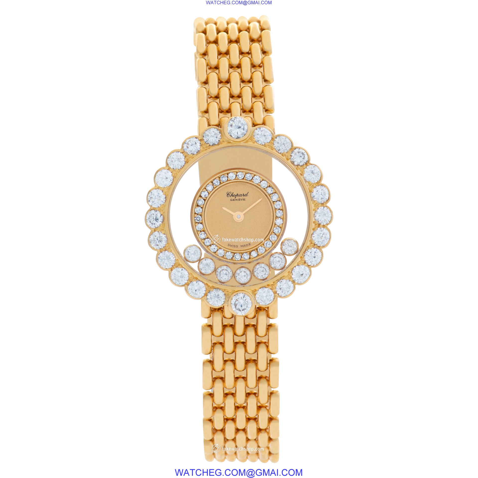Chopard 204180-0001 Happy Diamond Quartz Female 18k yellow gold