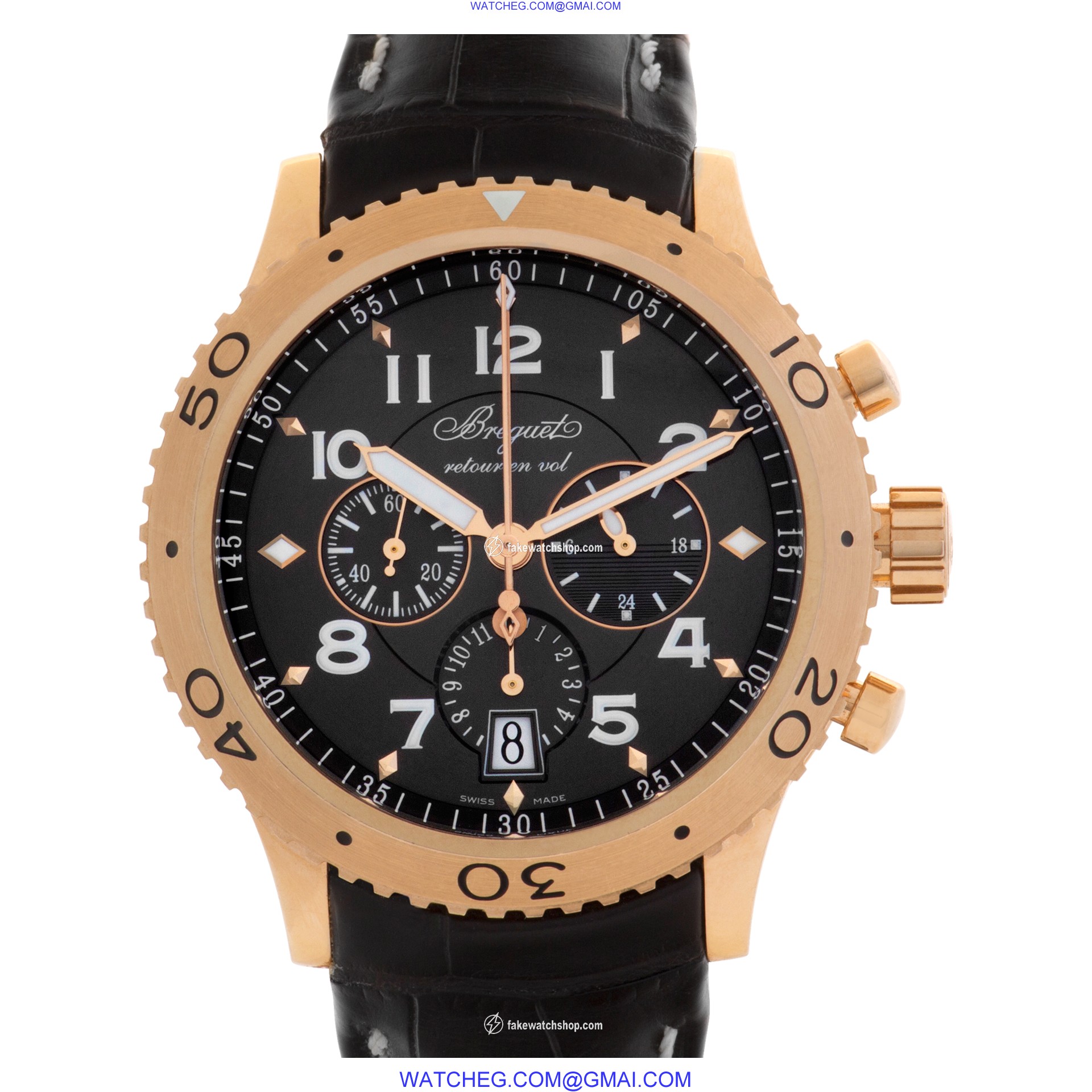 Breguet 3810 Type XXI Automatic Male 18k rose gold
