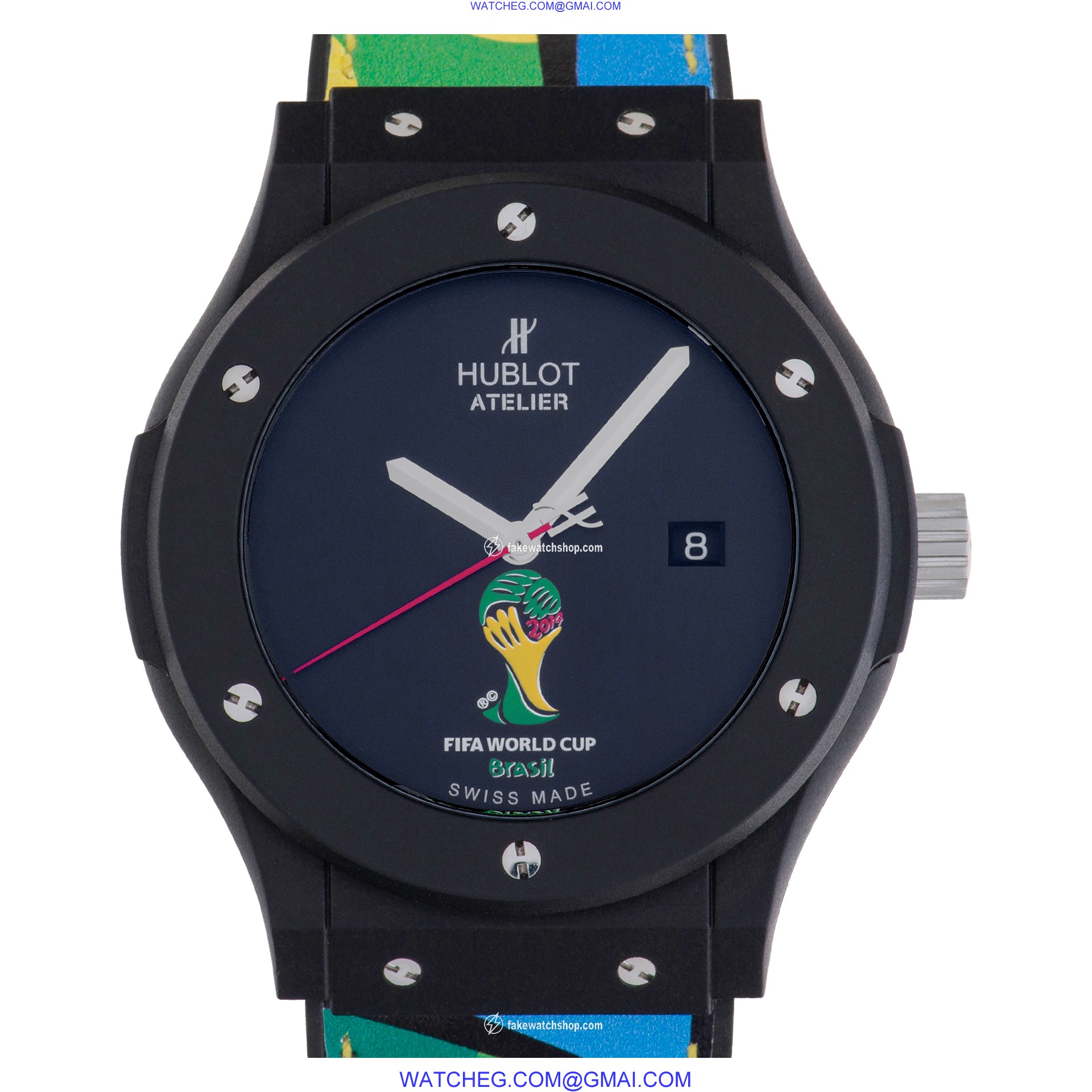Hublot 500.XI.1100.VR.FIF14 Classic Fusion Quartz Male black composite