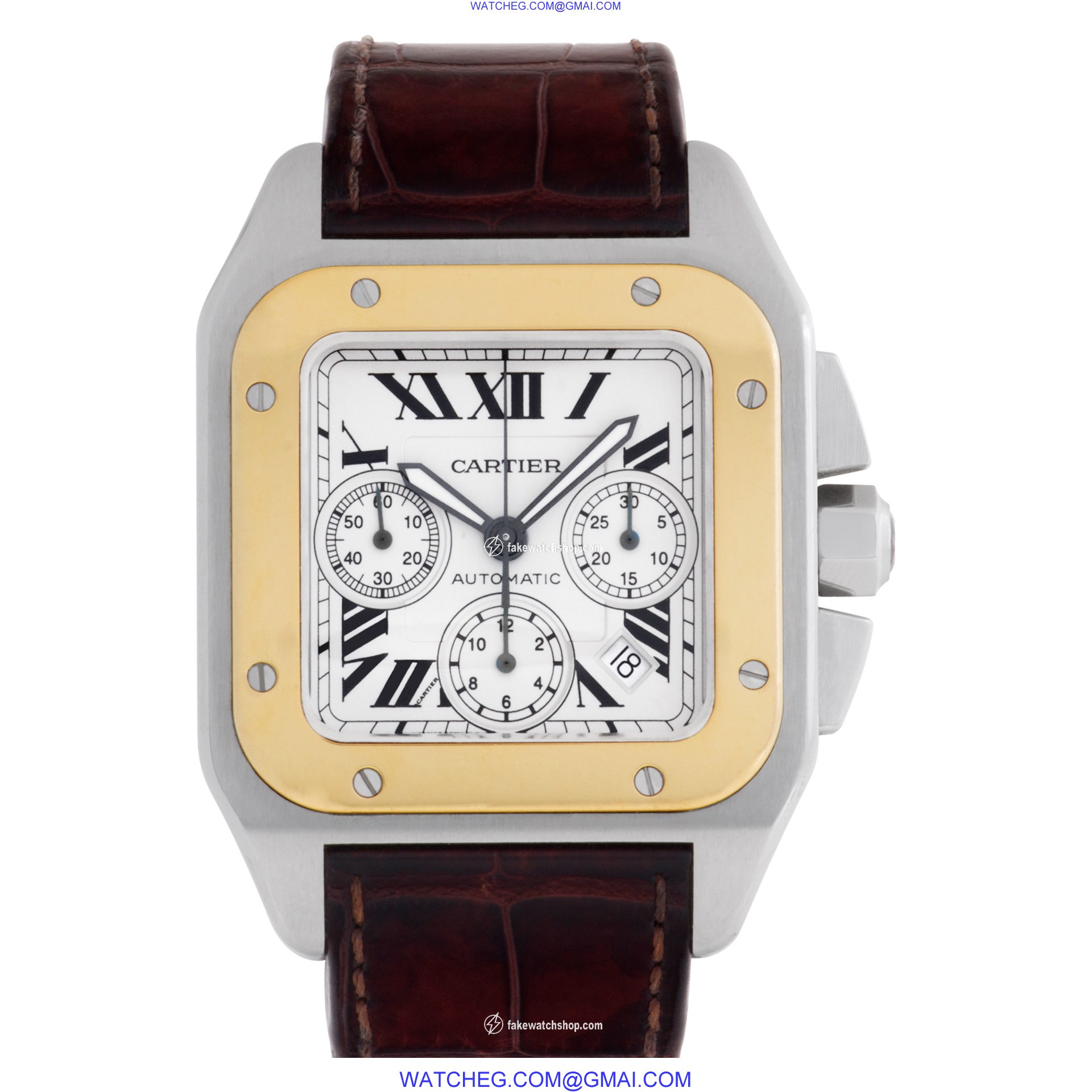 Cartier W20091X7 Santos 100 Automatic Male Stainless Steel