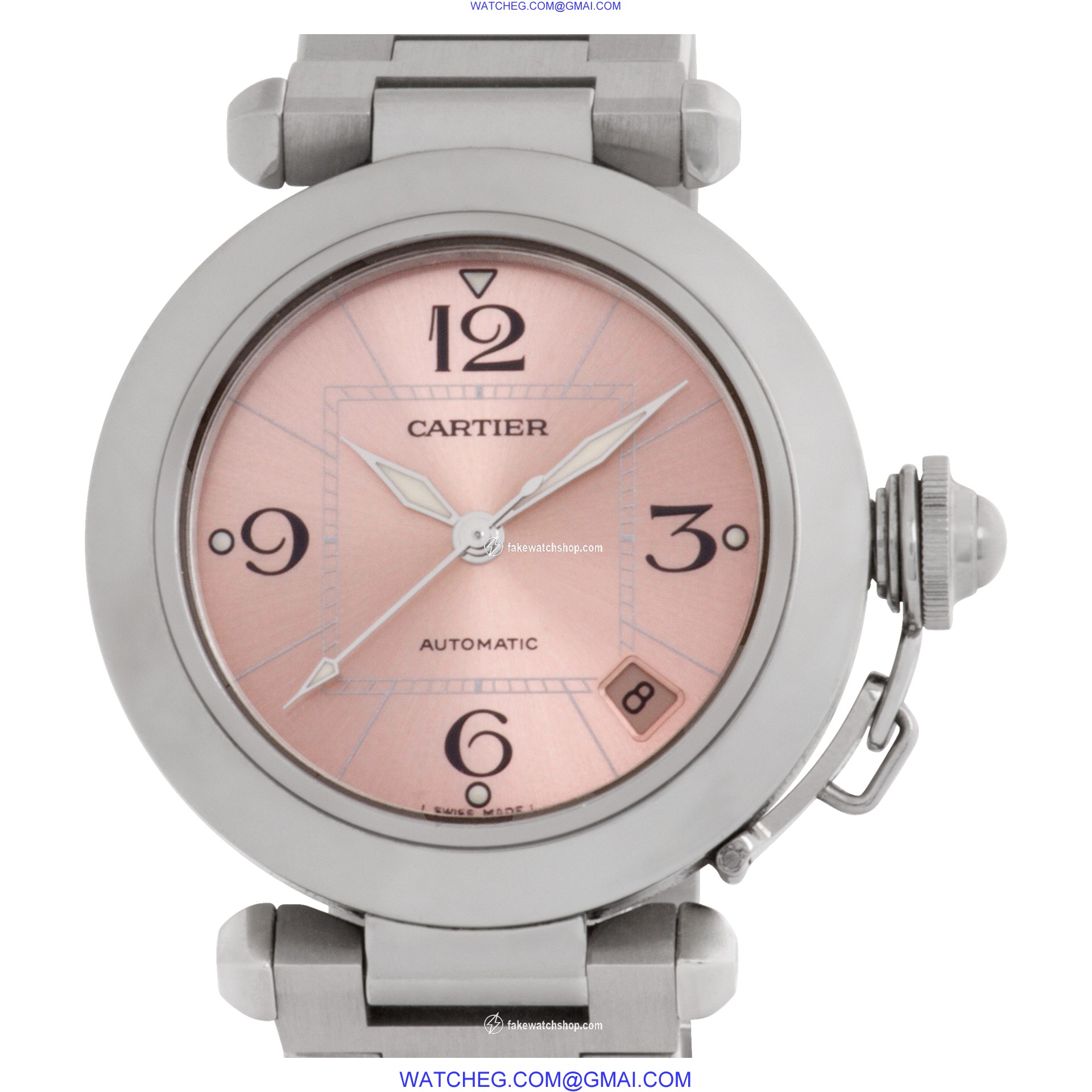 Cartier w31074M7 Pasha C Automatic Female Stainless Steel