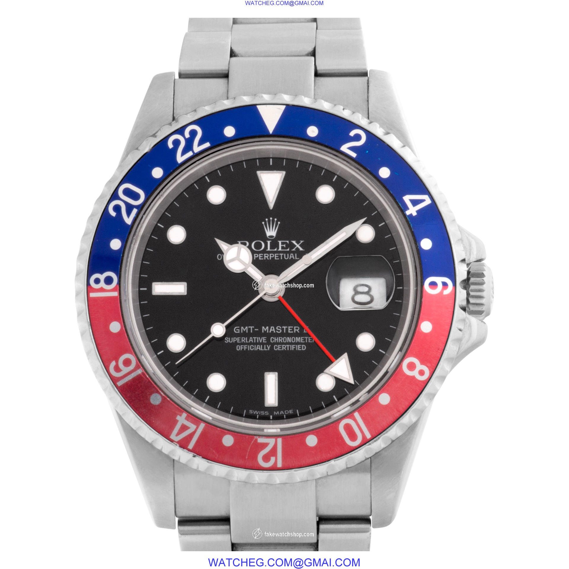 Rolex 16710 GMT Master II Pepsi Automatic Male Stainless Steel