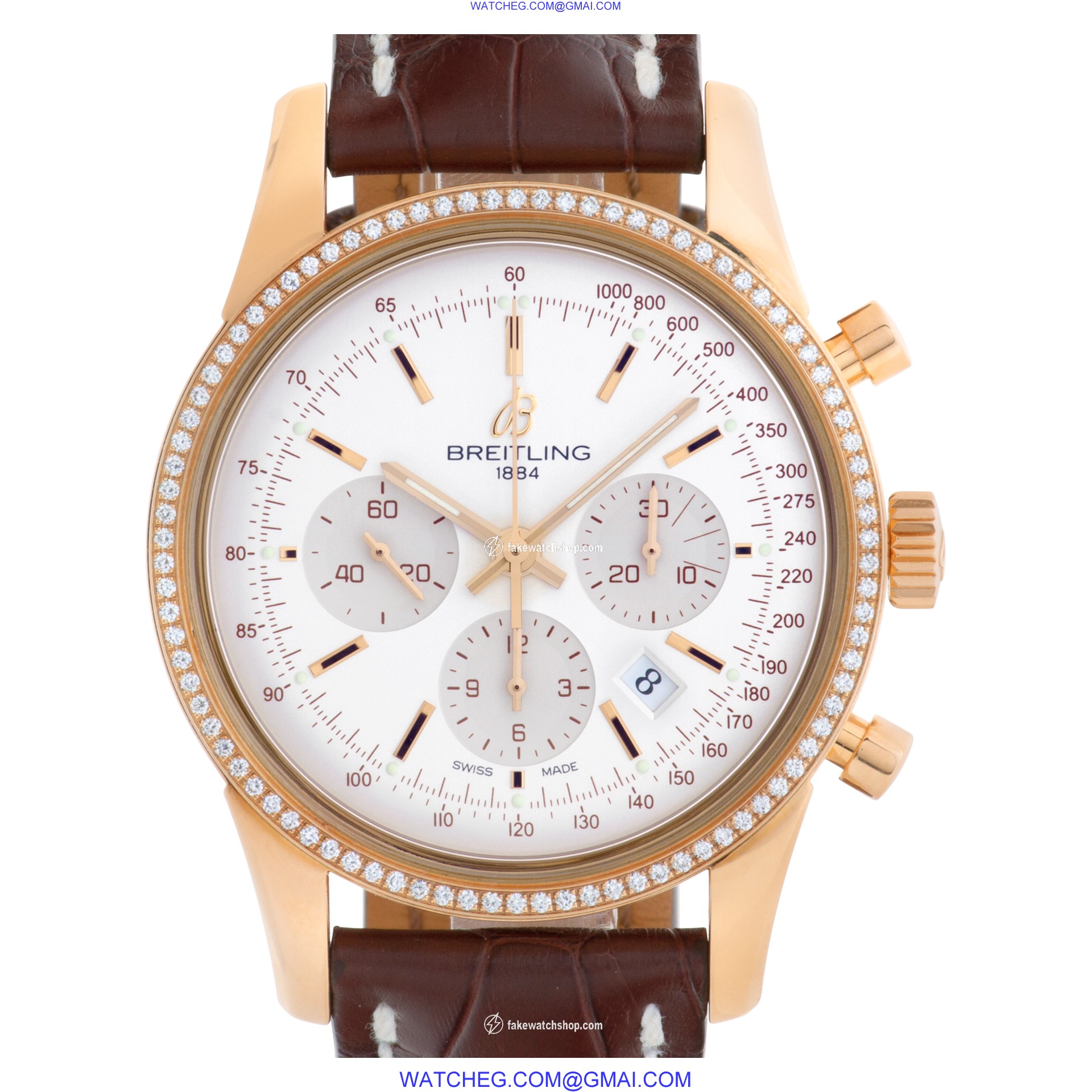 Breitling RB0152 Transocean Chronograph Automatic Male 18k rose gold