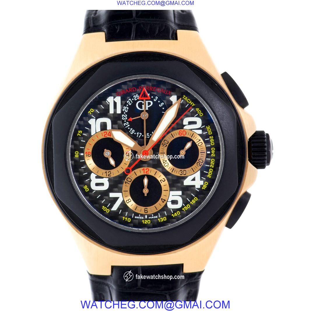 Girard Perregaux 8017862672SBB6B Laureato Automatic Male 18k rose gold