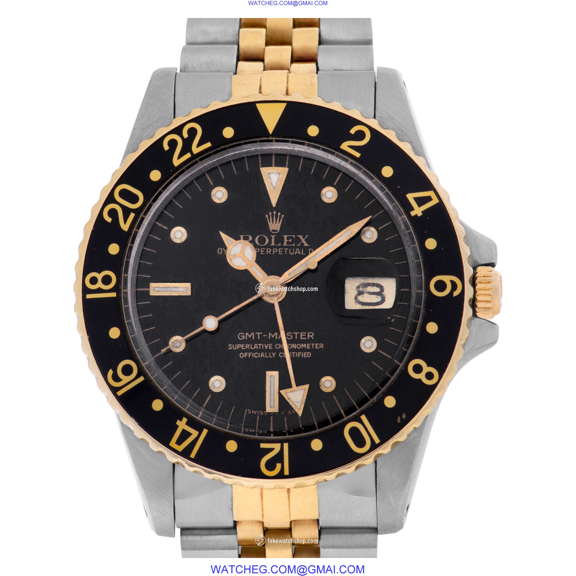 Rolex 16753 GMT-Master Automatic Male 18k gold & Stainless Steel