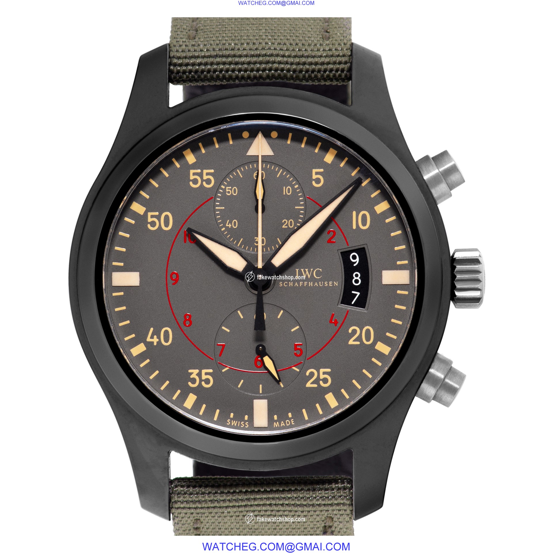 IWC IW388002 Pilots Chronograph Manual Male titanium & ceramic