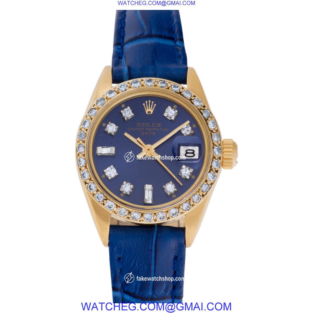 Rolex 6916 Date Automatic Female 18k yellow gold