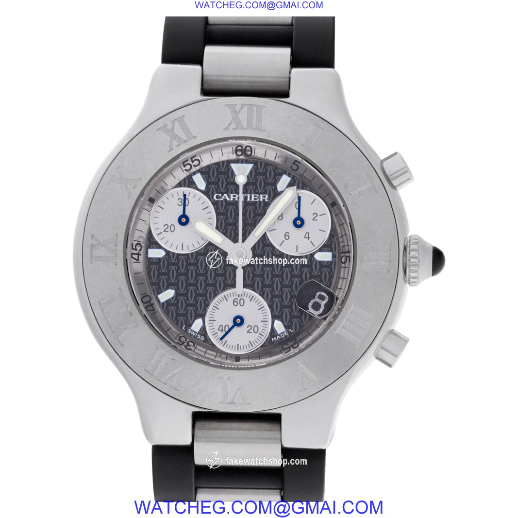 Cartier W522133 Chronoscaph Quartz Female Stainless Steel