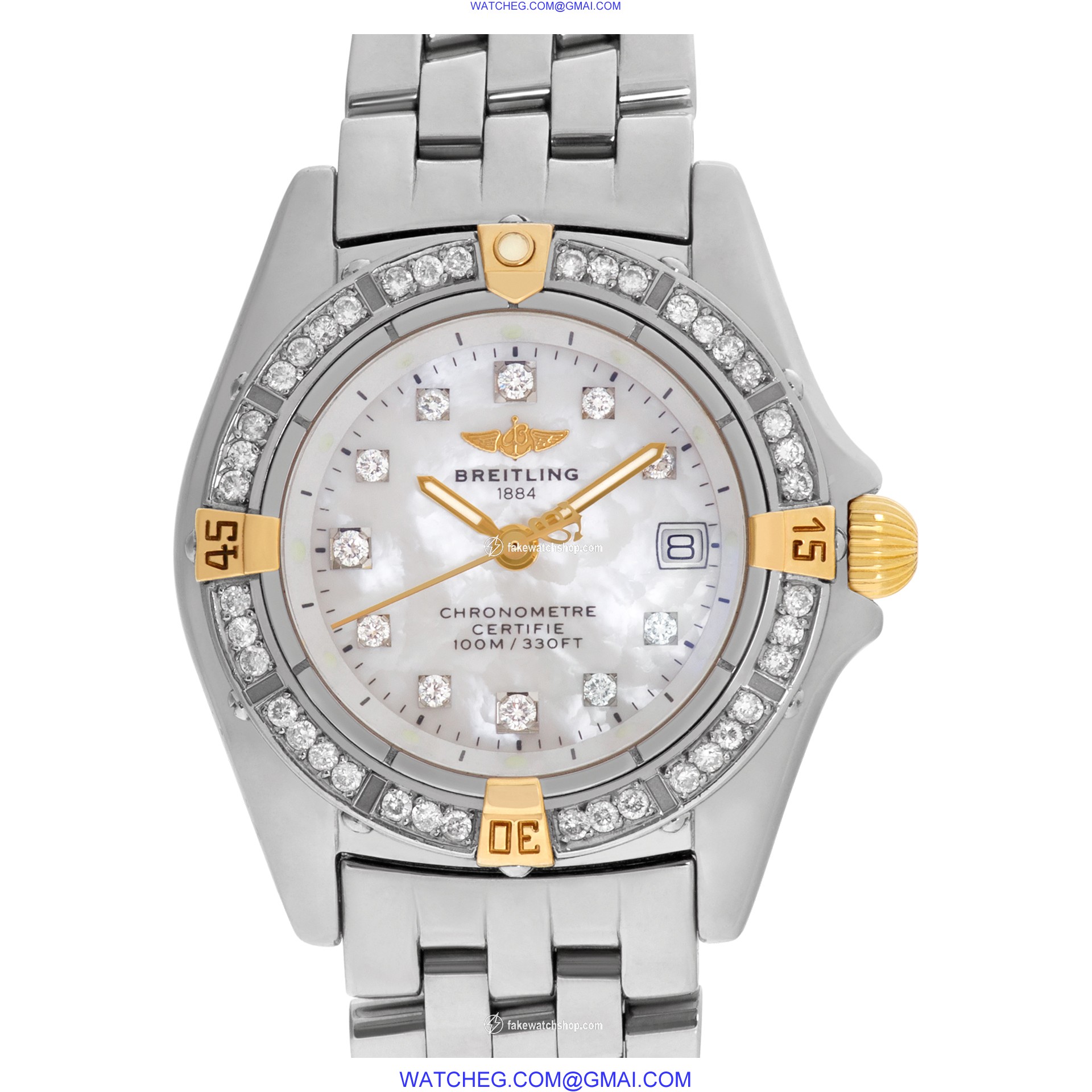 Breitling B72345 Callistino Quartz Female 18k gold & Stainless Steel