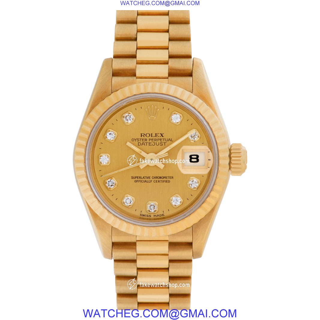 Rolex 69178 Datejust Automatic Female 18k yellow gold