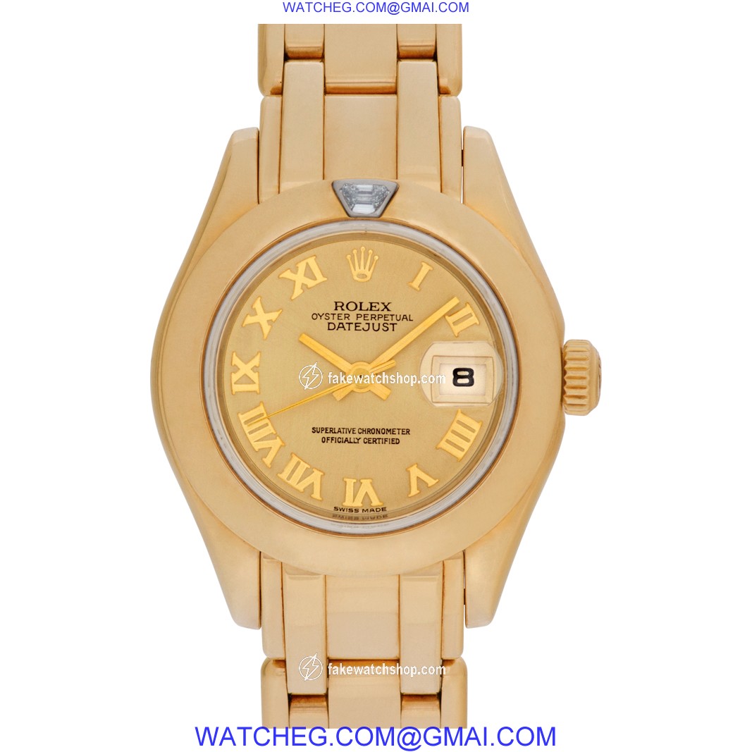 Rolex 80328 Pearlmaster Automatic Female 18k yellow gold