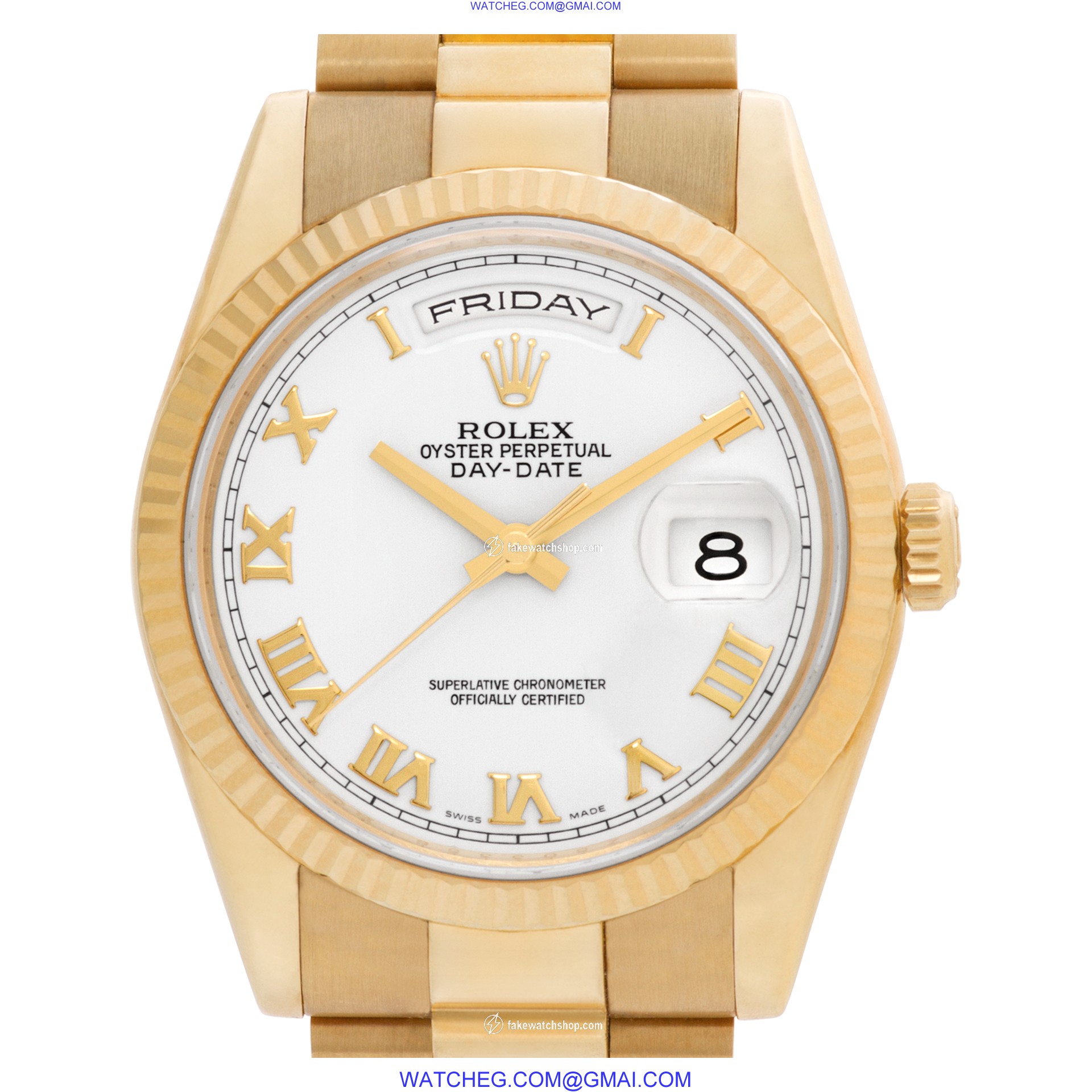 Rolex 118238 Day-Date Automatic Male 18k yellow gold