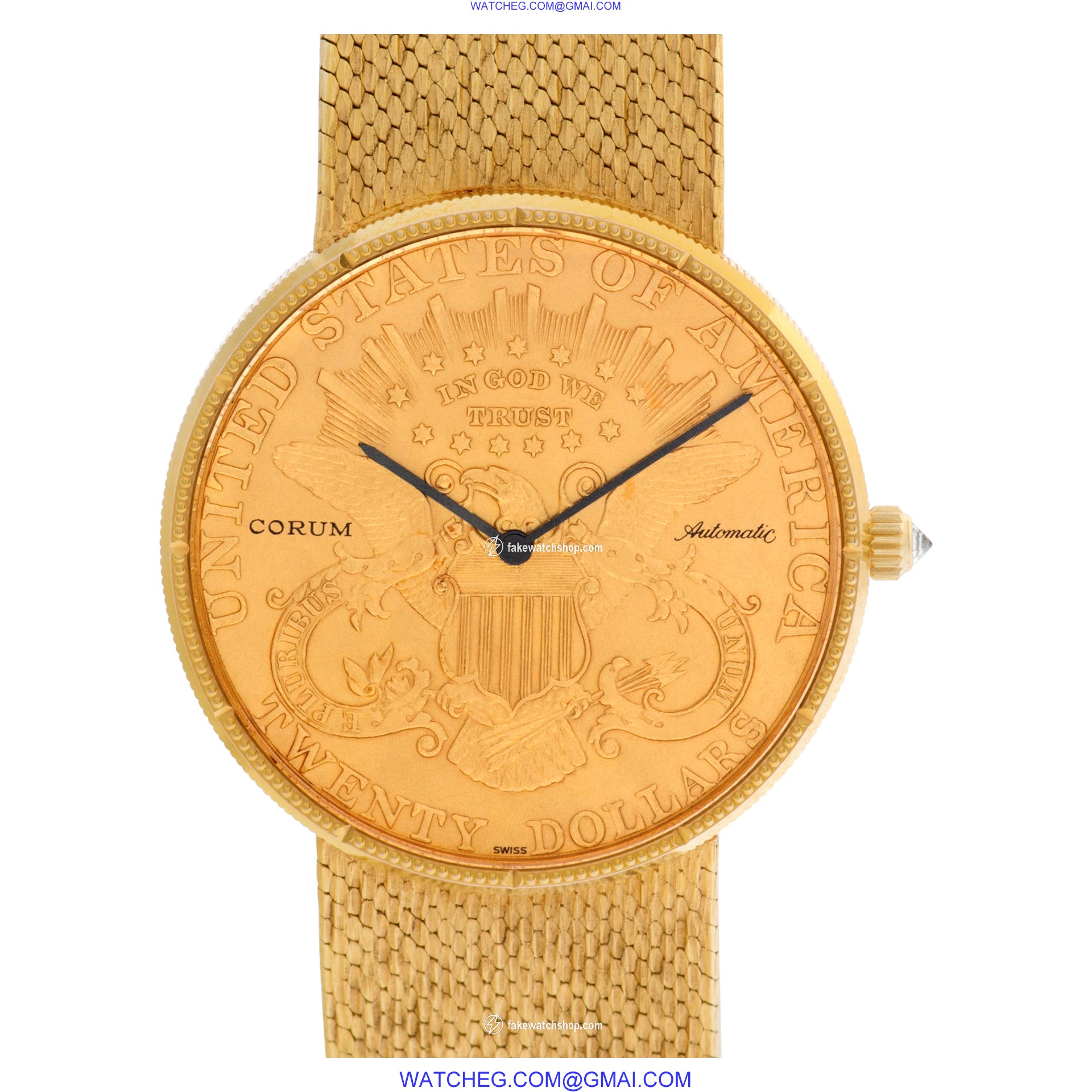 Corum 333137 $20 Coin Automatic Male 18k yellow gold