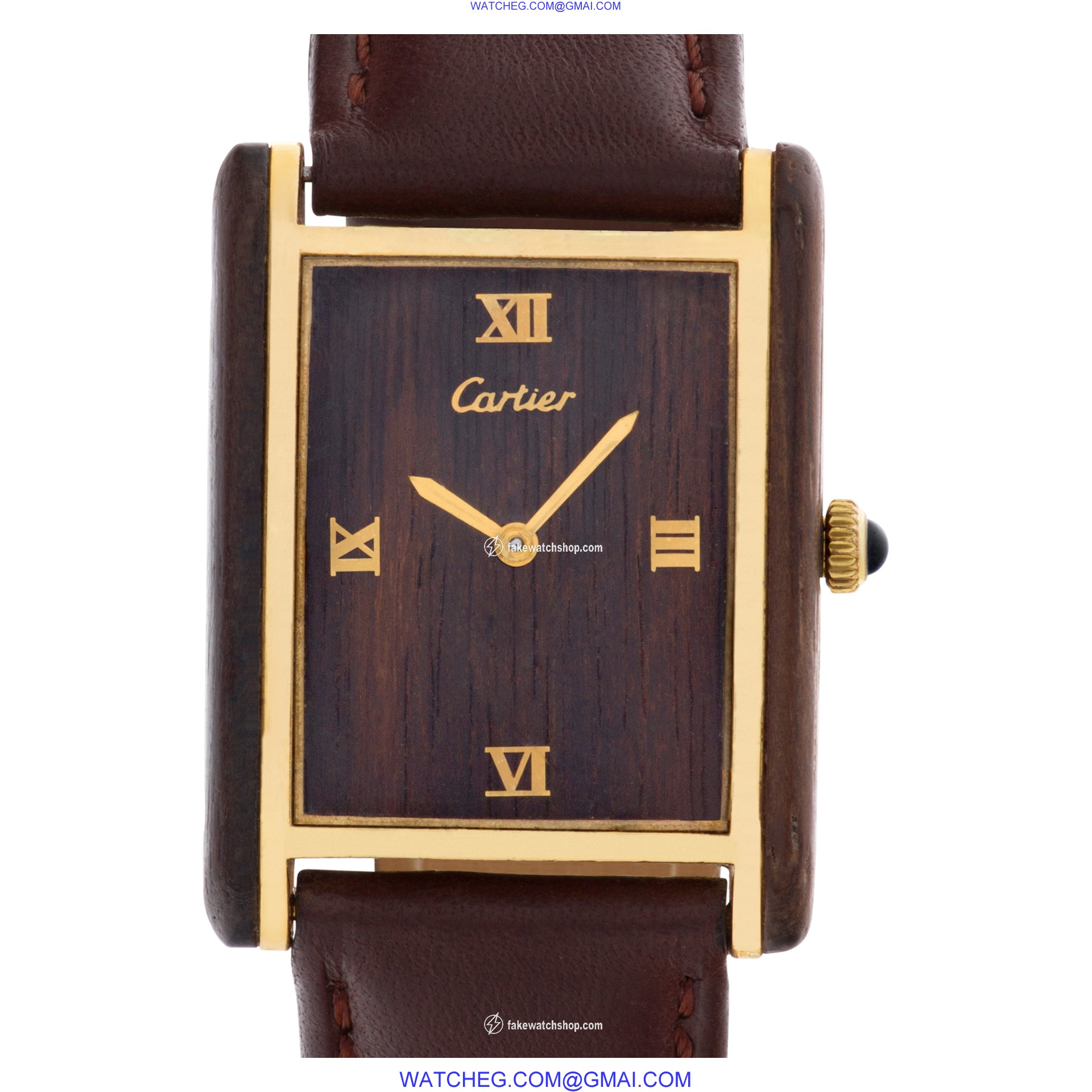 Cartier Cartier 1415 Tank Manual Unisex Gold Plate
