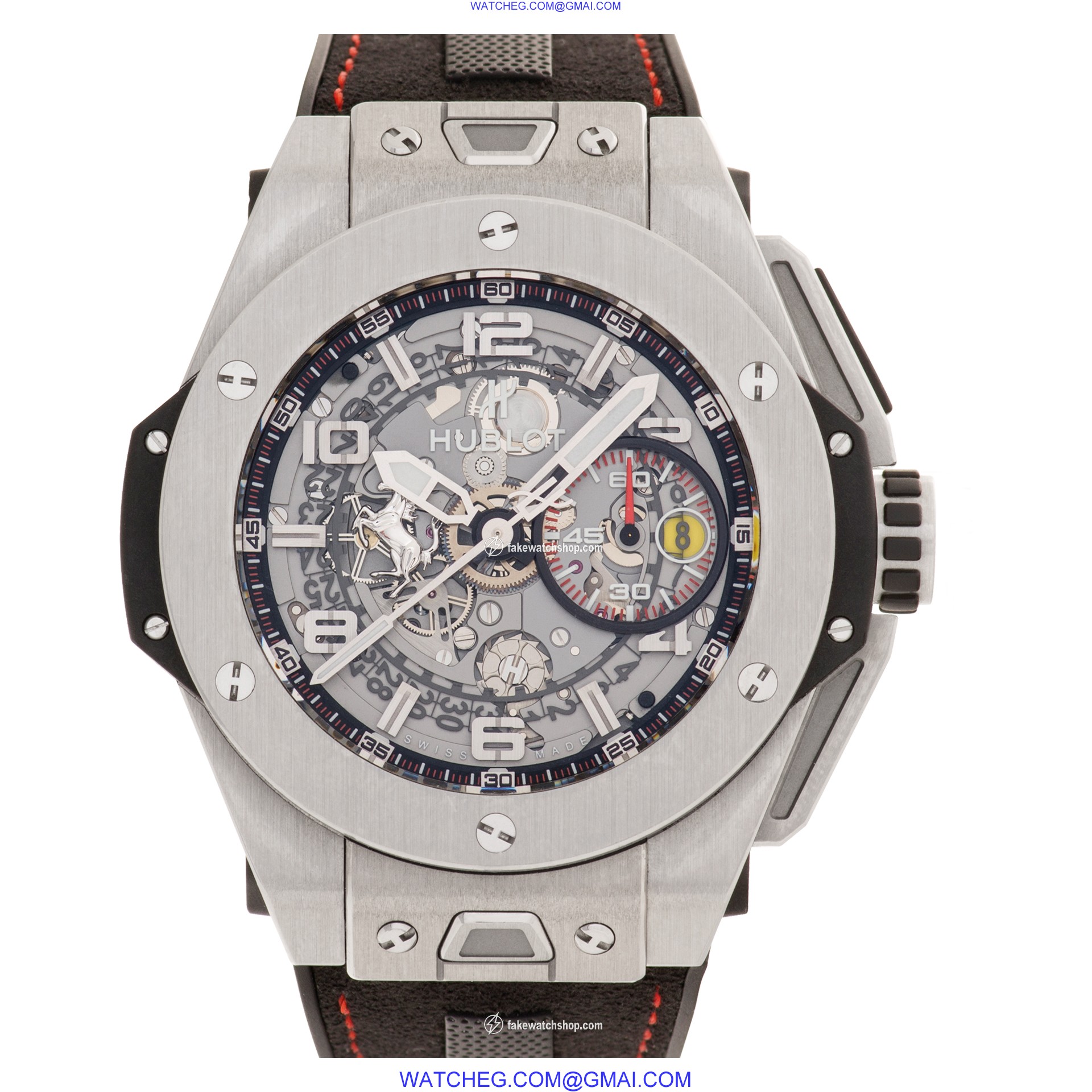 Hublot 402.nx.0123.wr Big Bang Ferrari Automatic Male Titanium