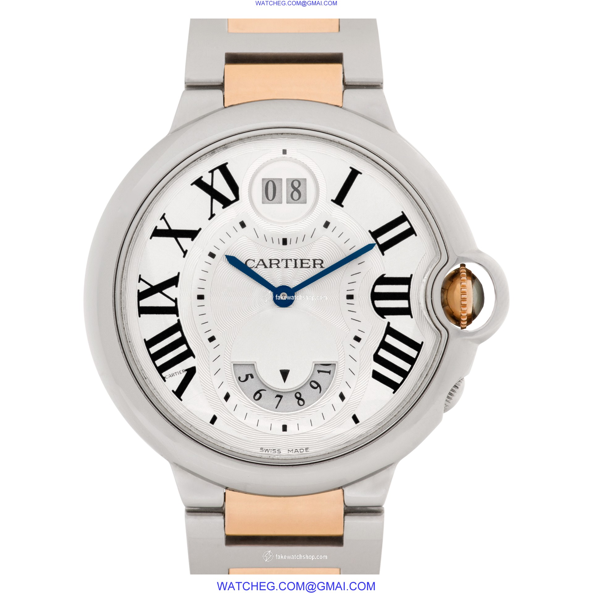 Cartier W6920027 Ballon Bleu Quartz Unisex 18k rose gold & stainless steel