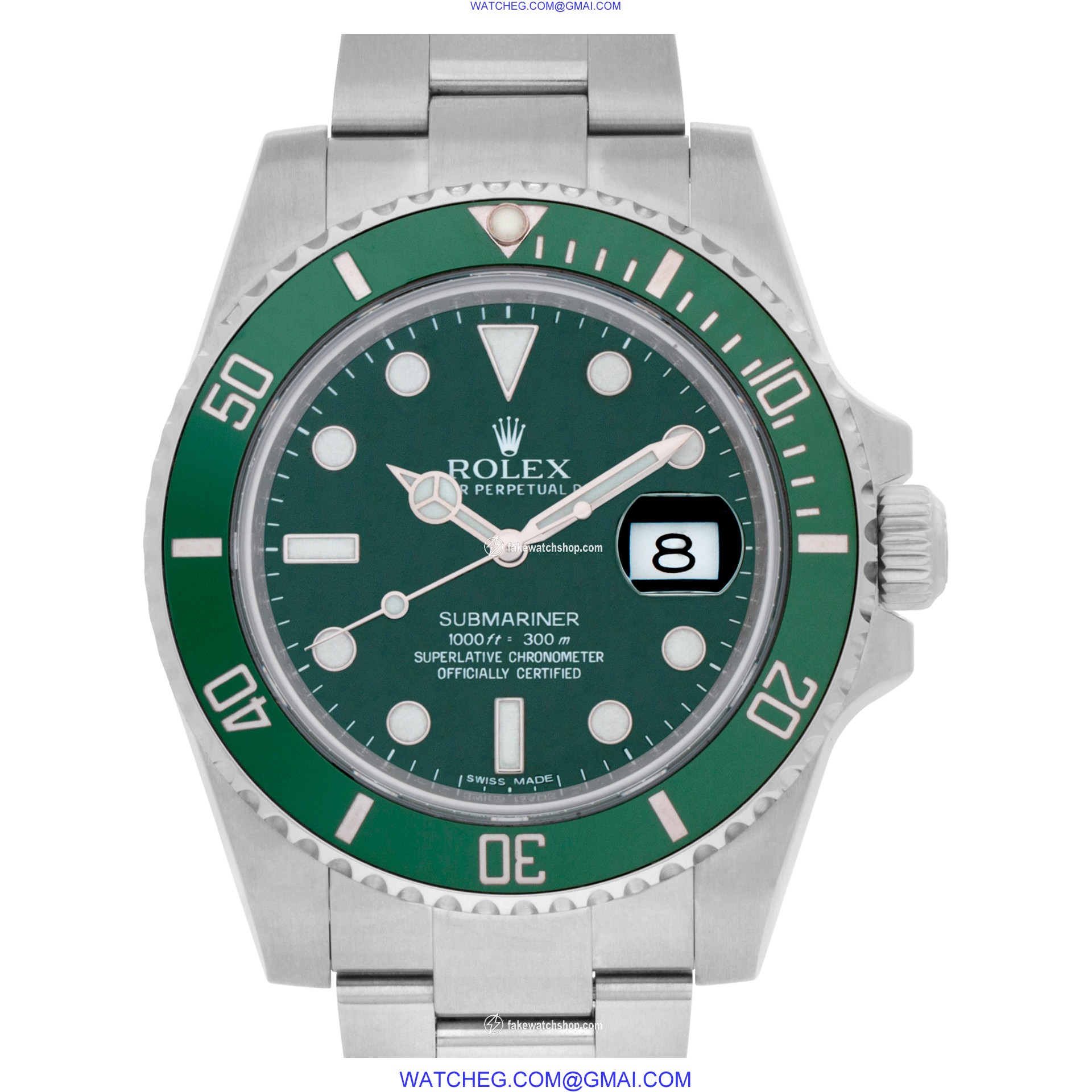 Rolex 116610LV Submariner Hulk Automatic Male Stainless Steel