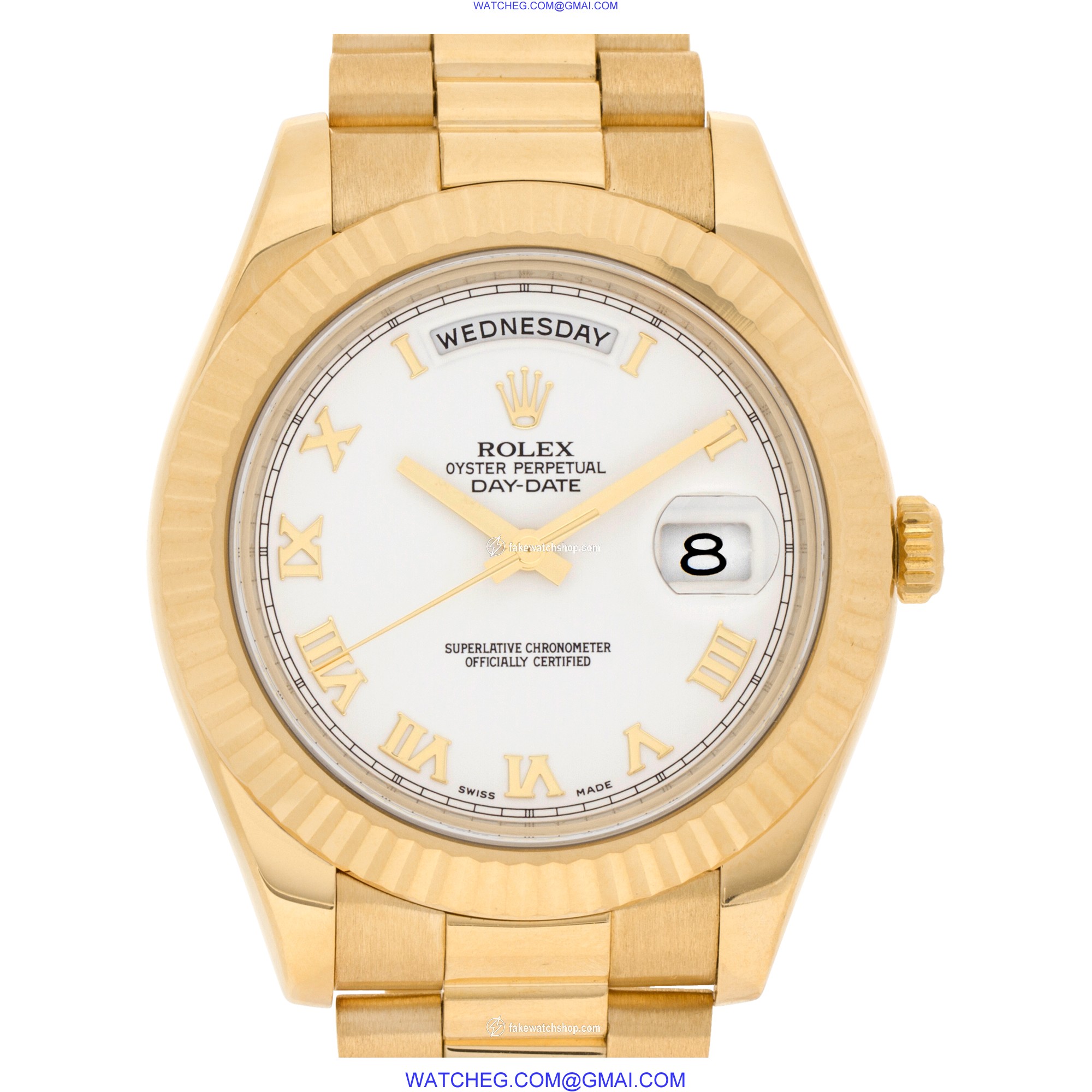 Rolex 218238 Day-Date II Automatic Male 18k Yellow Gold