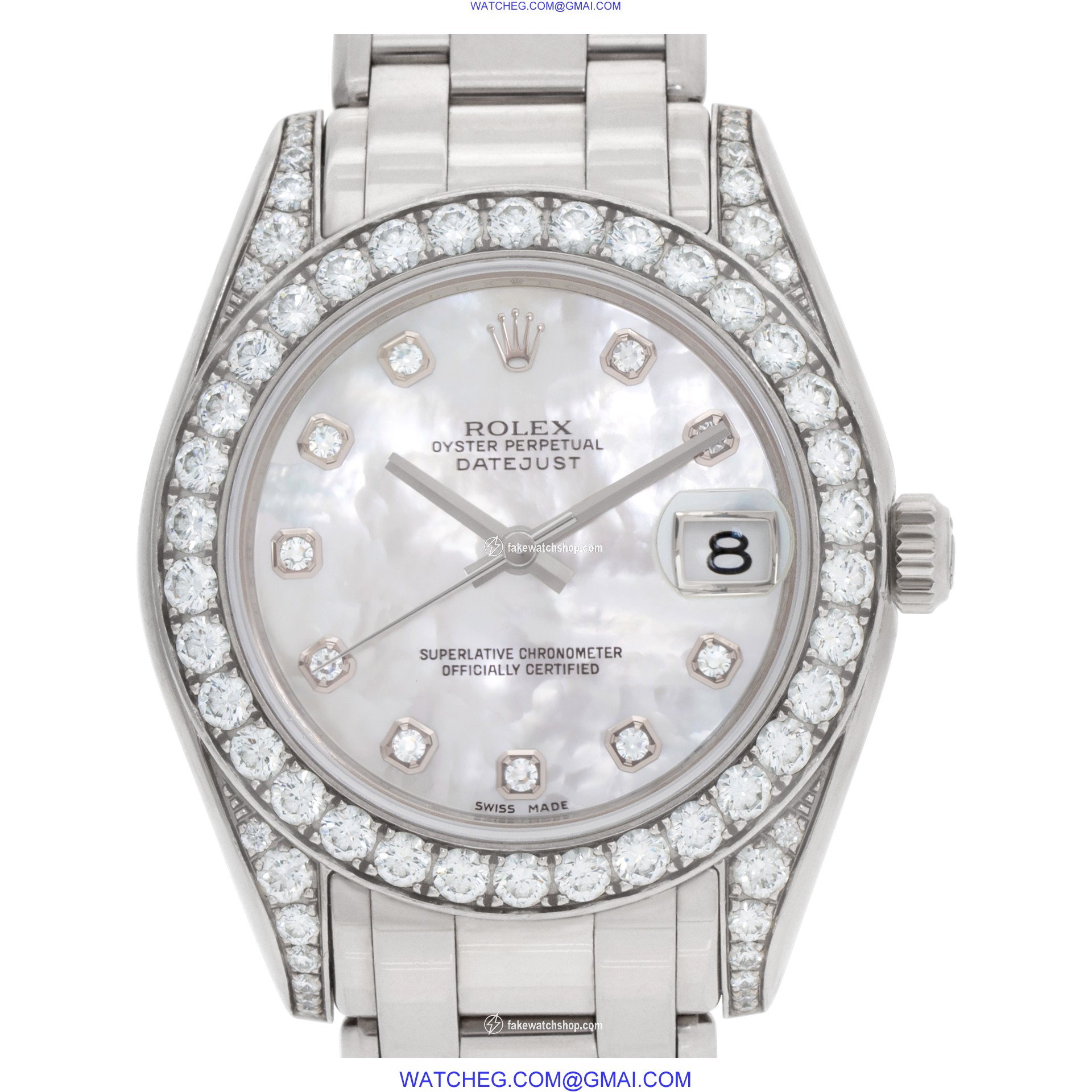 Rolex 81159 Pearlmaster Automatic Unisex 18k White Gold