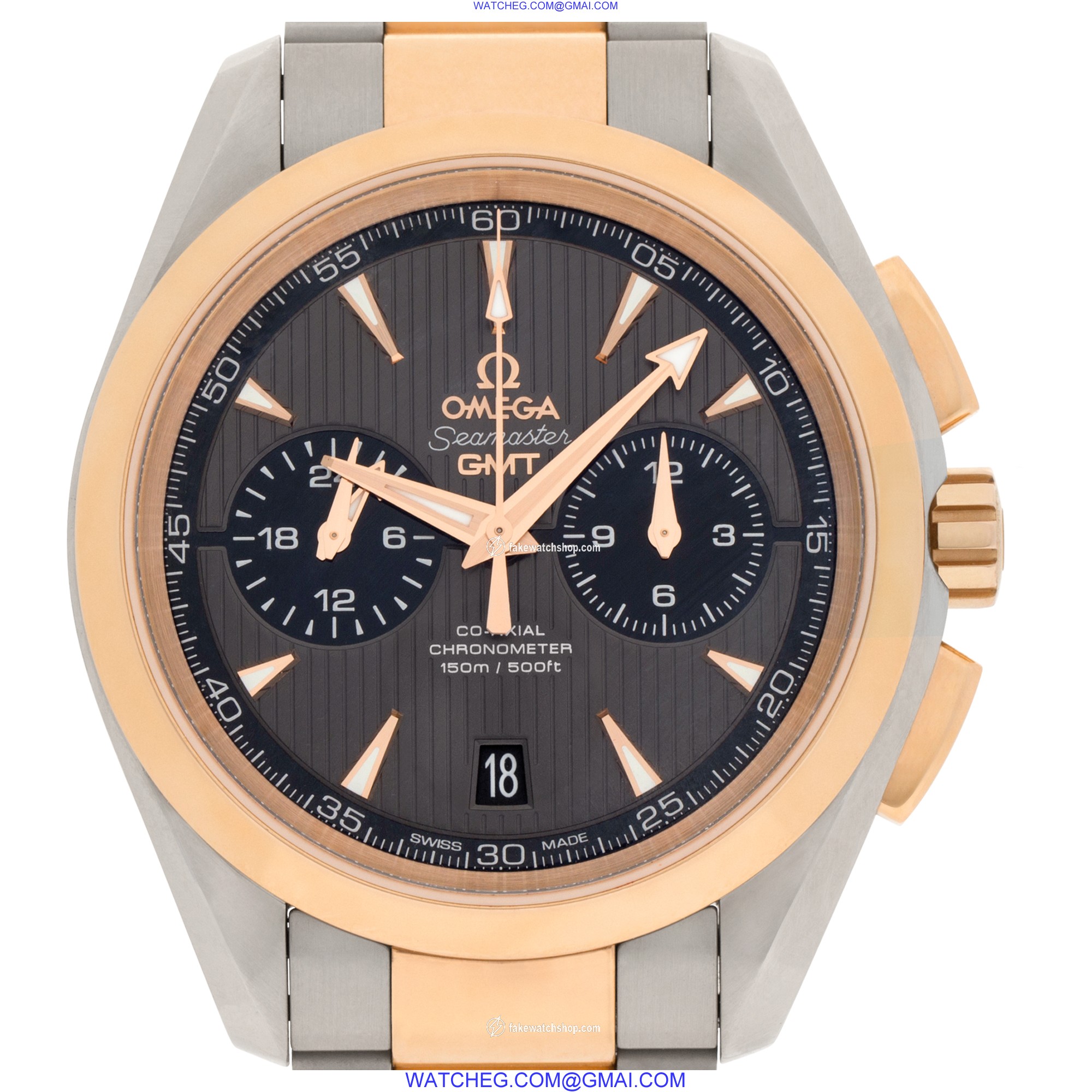Omega 231.20.43.52.06.001 Seamaster Aqua Terra Automatic Male stainless steel & rose gold