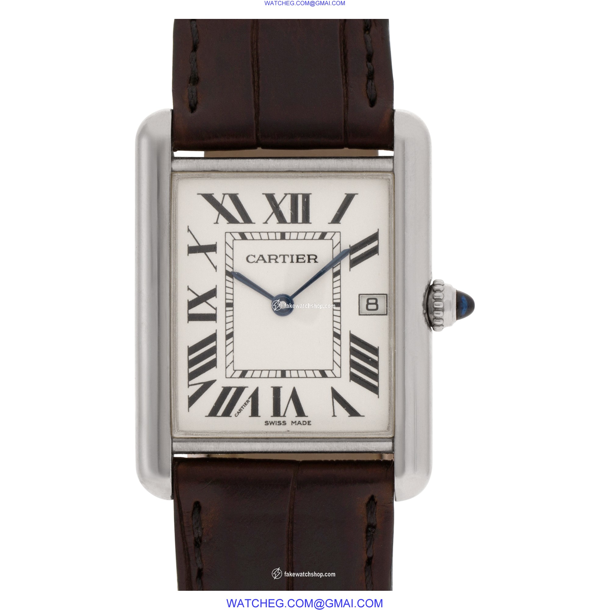 Cartier W1540956 Tank Louis Quartz Unisex 18k White Gold