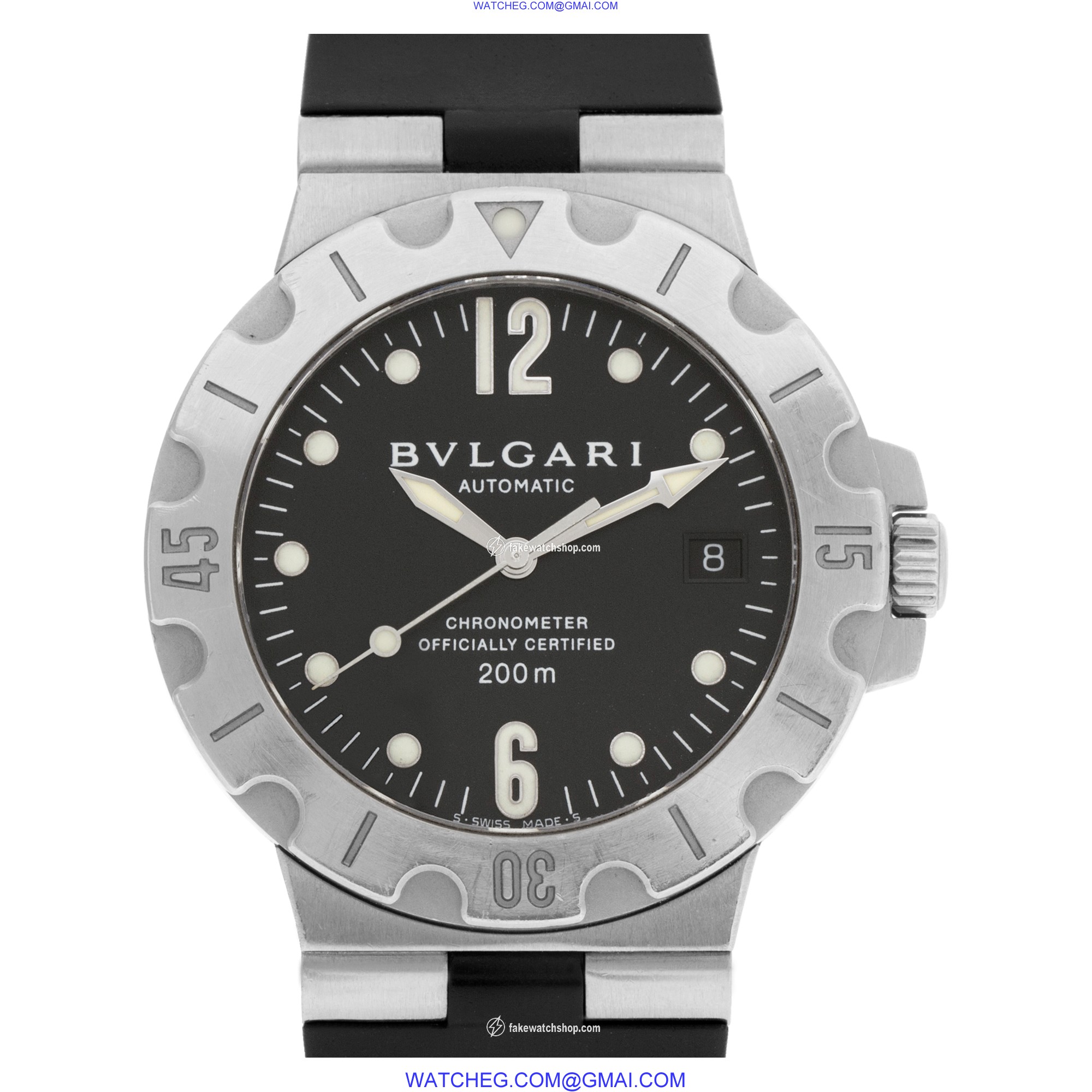 Bvlgari SD 38 S Diagono Acqua Scuba Automatic Male Stainless Steel