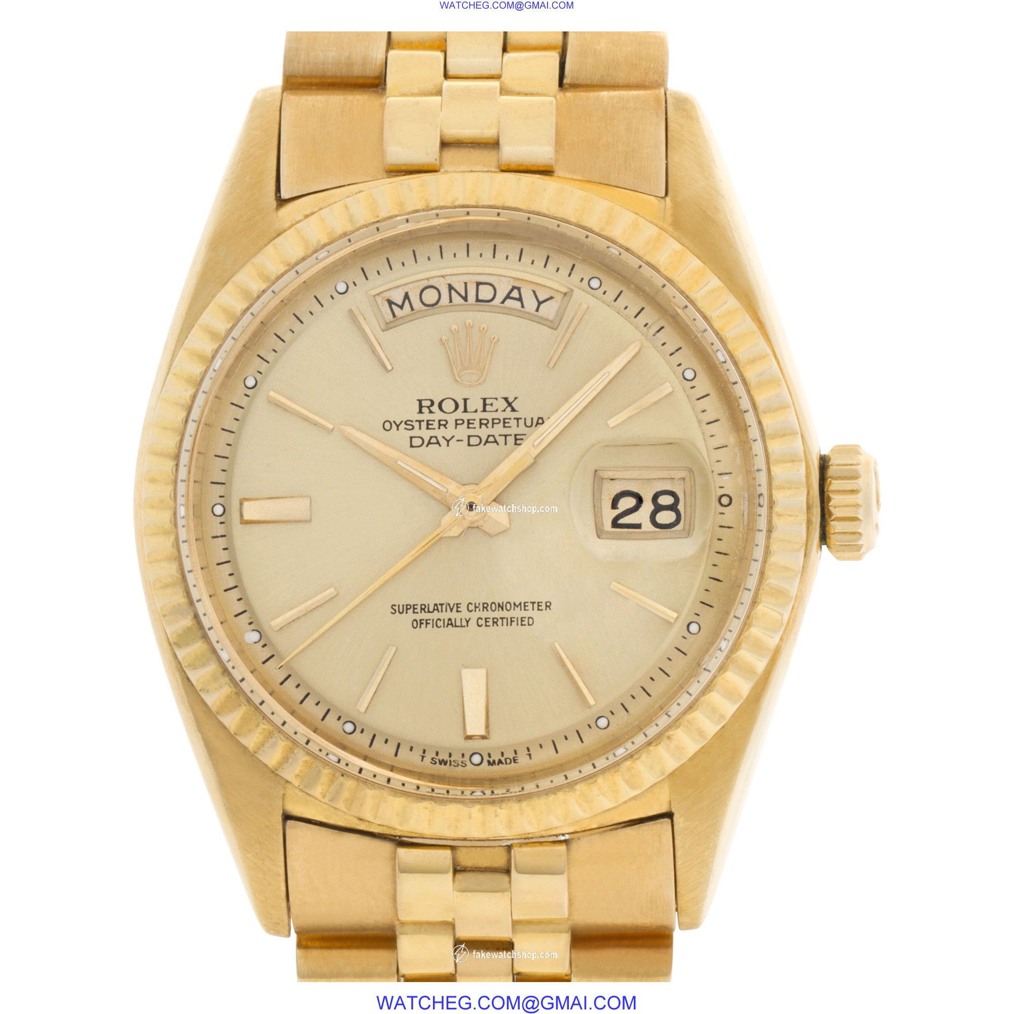 Rolex 1803 Day-Date Automatic Unisex 18k yellow gold