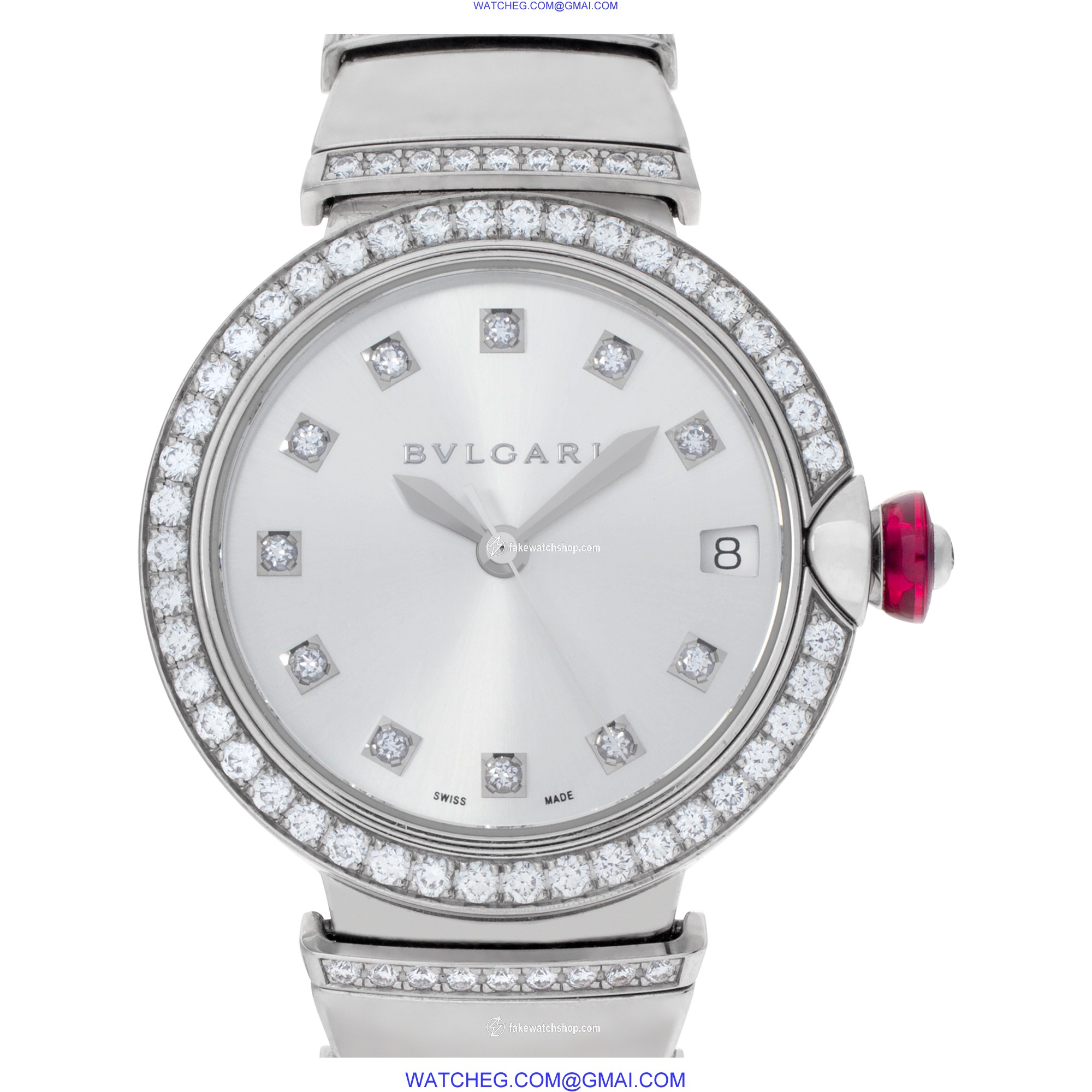 Bvlgari LU W 33 G Classic Automatic Female 18k White Gold