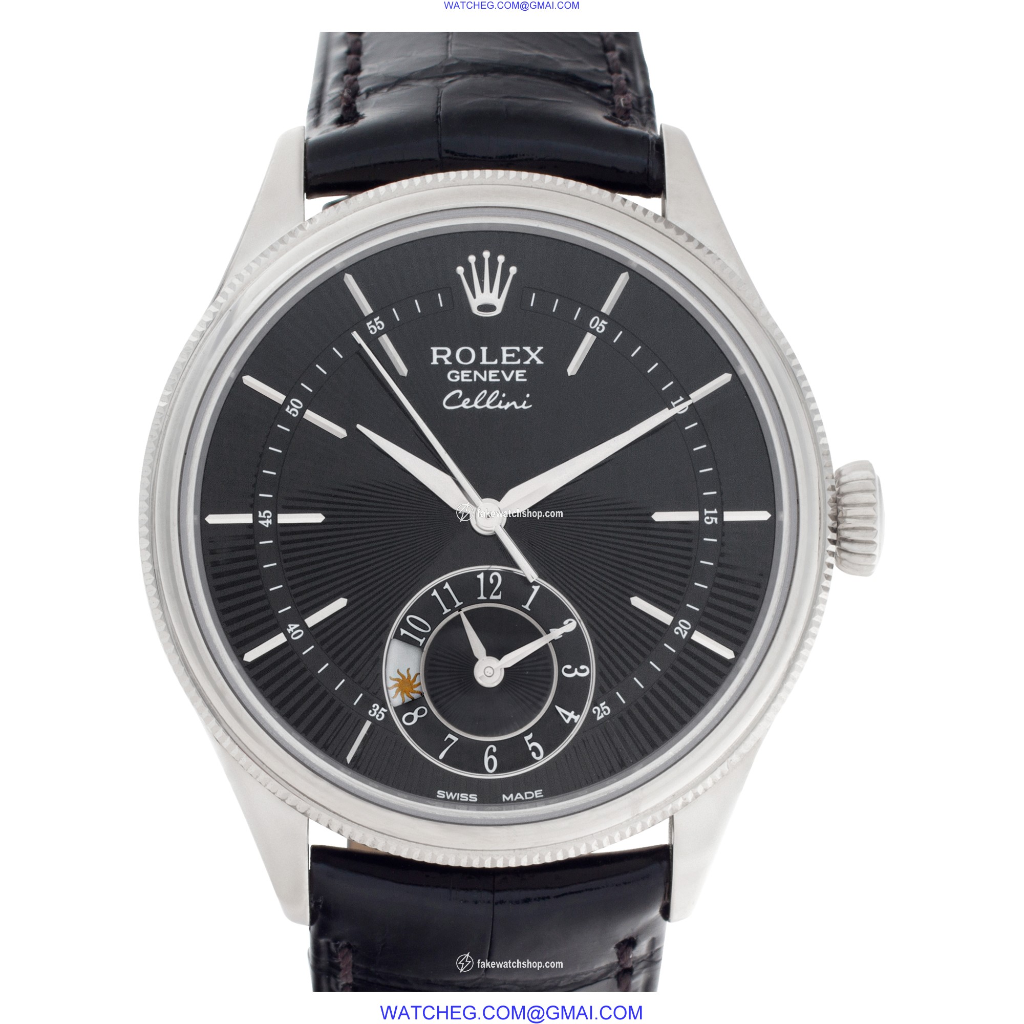 Rolex 50529 Cellini Automatic Male 18k White Gold
