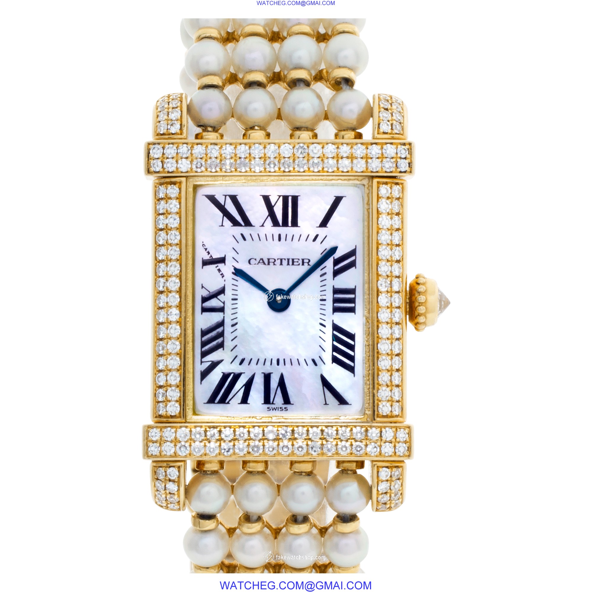 Cartier 2305 Tank Chinoise Quartz Female 18k yellow gold