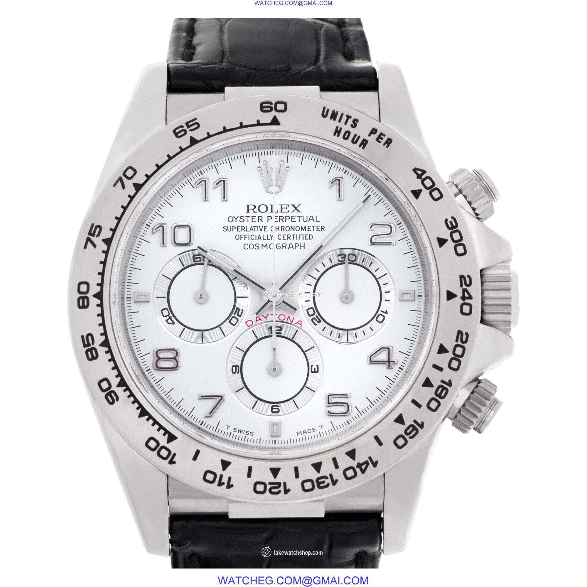 Rolex 16519 Daytona Automatic Male 18k White Gold