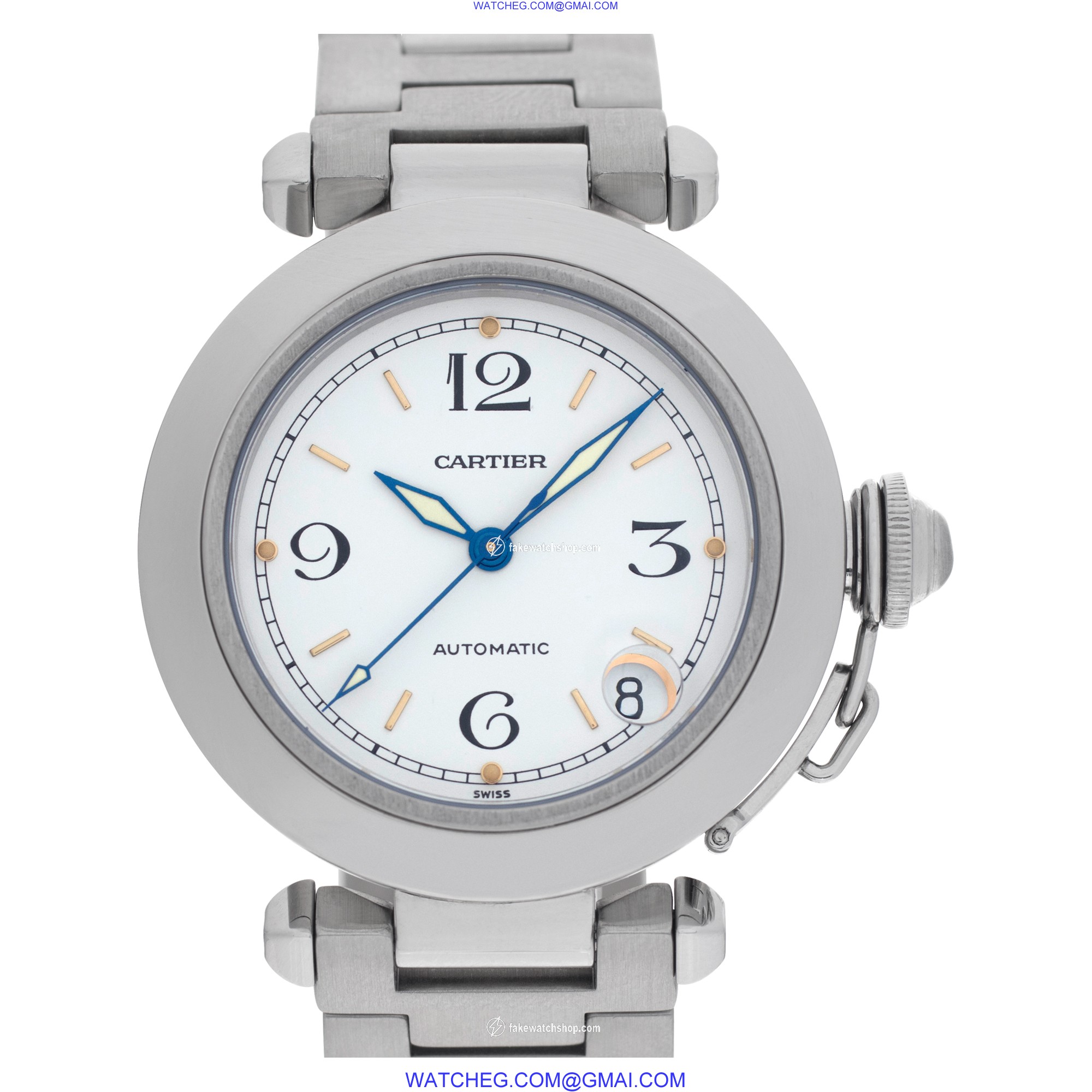 Cartier W31015M7 Pasha Automatic Unisex Stainless Steel