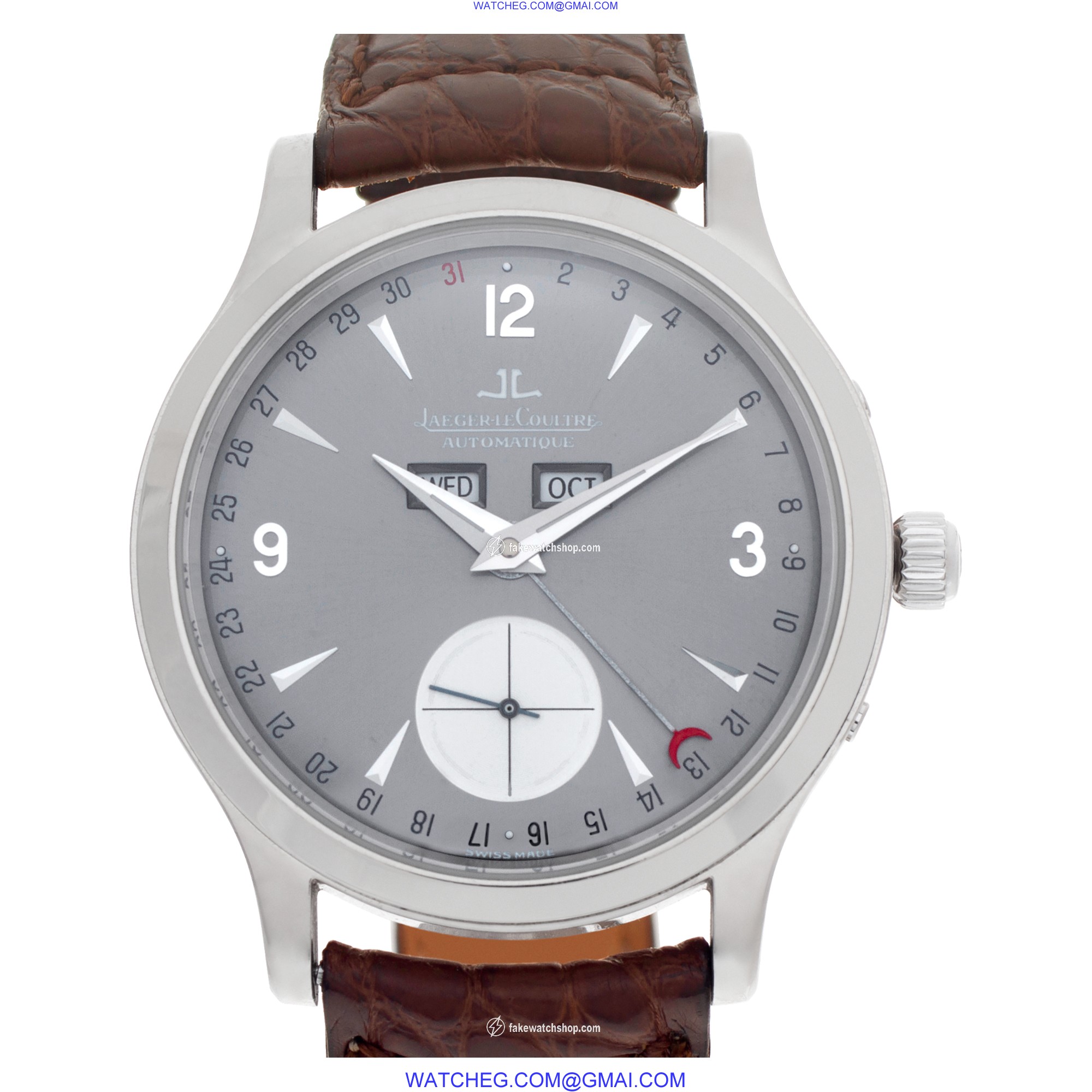 Jaeger LeCoultre 140.3.87 Master Control Automatic Male 18k White Gold