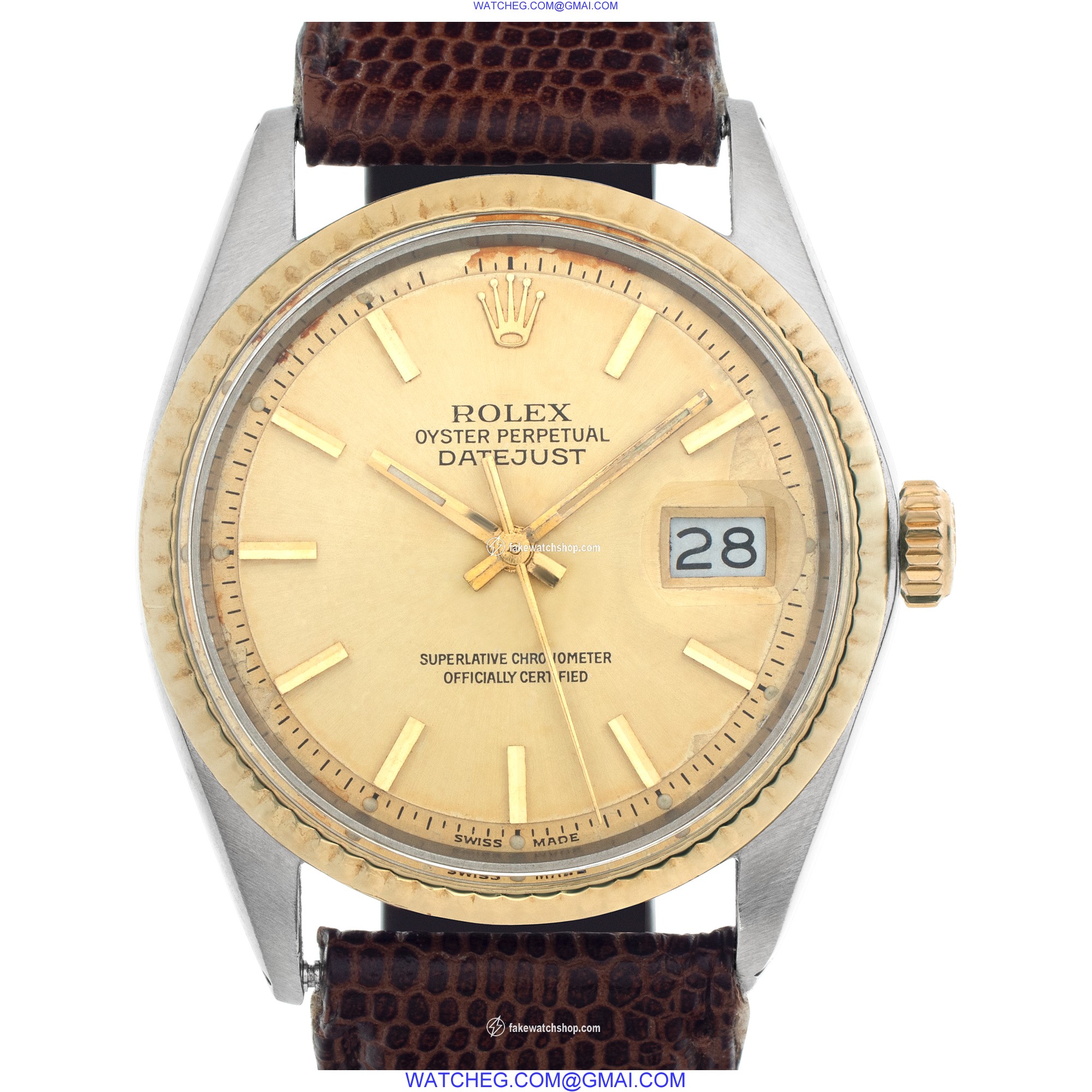 Rolex 1601  Automatic Male 14k gold & Stainless Steel