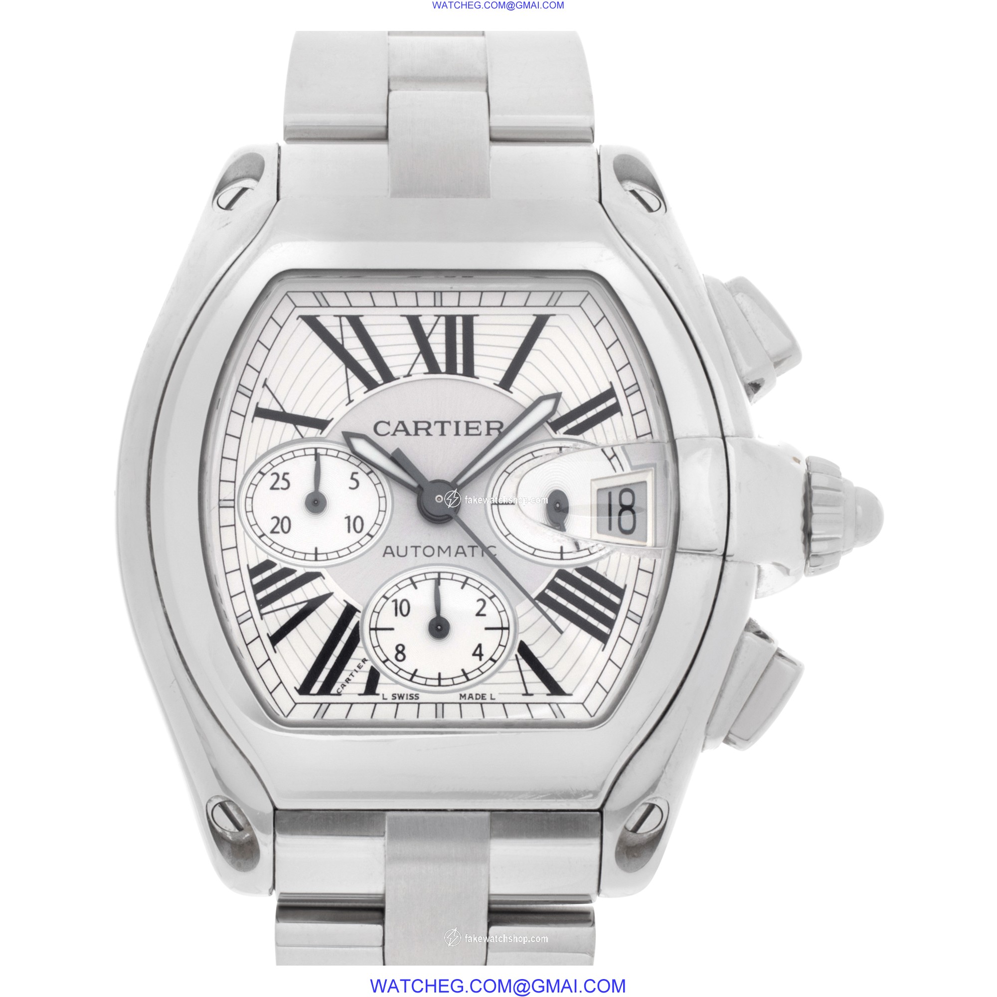 Cartier W62019X6 Roadster Automatic Male Stainless Steel