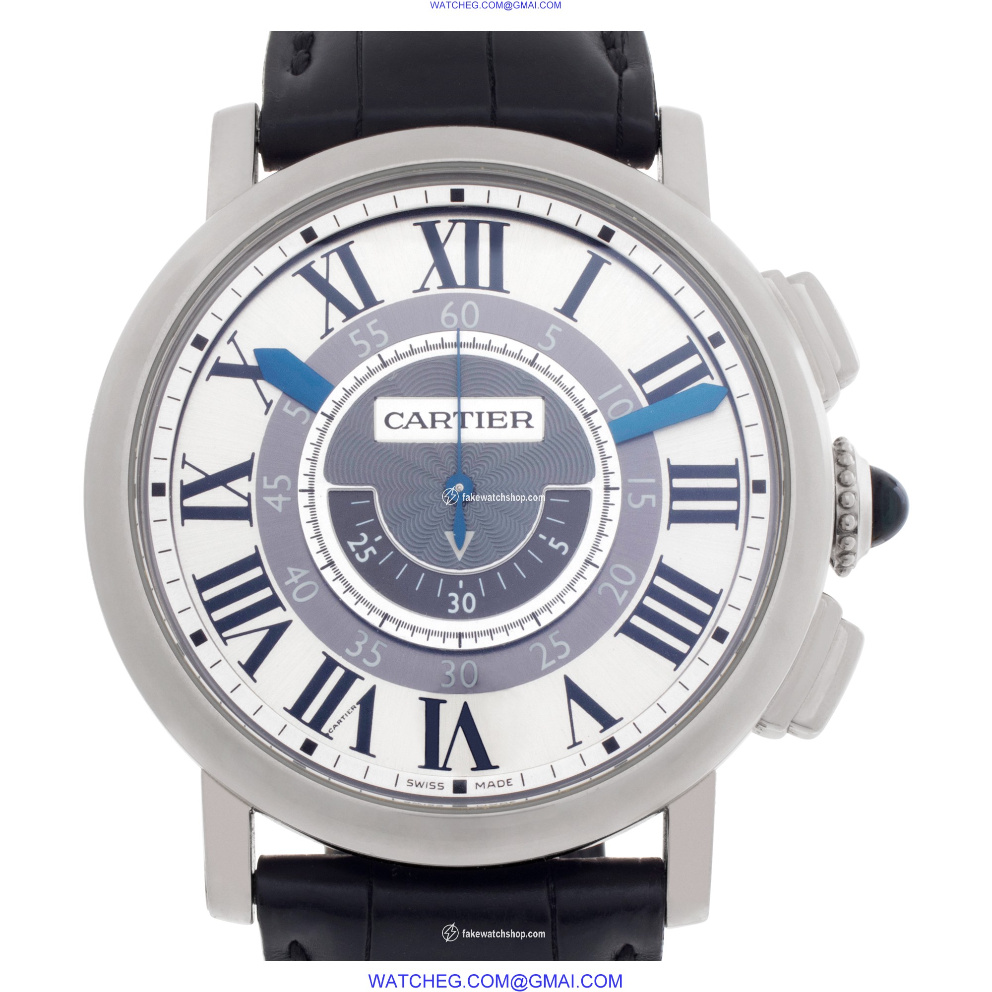 Cartier W1556051 Rotonde Manual Male 18k White Gold