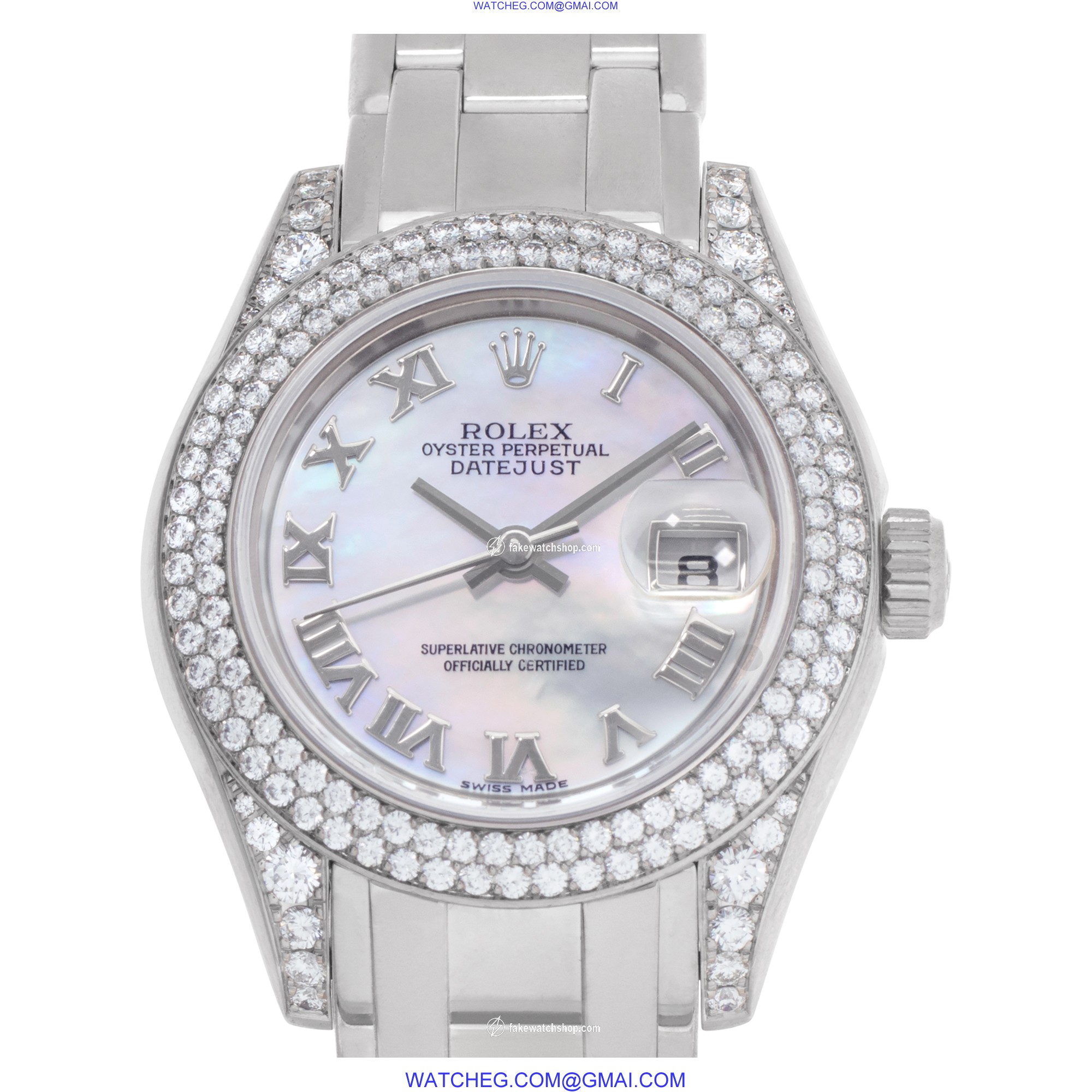 Rolex 80959 Pearlmaster Automatic Female 18k White Gold