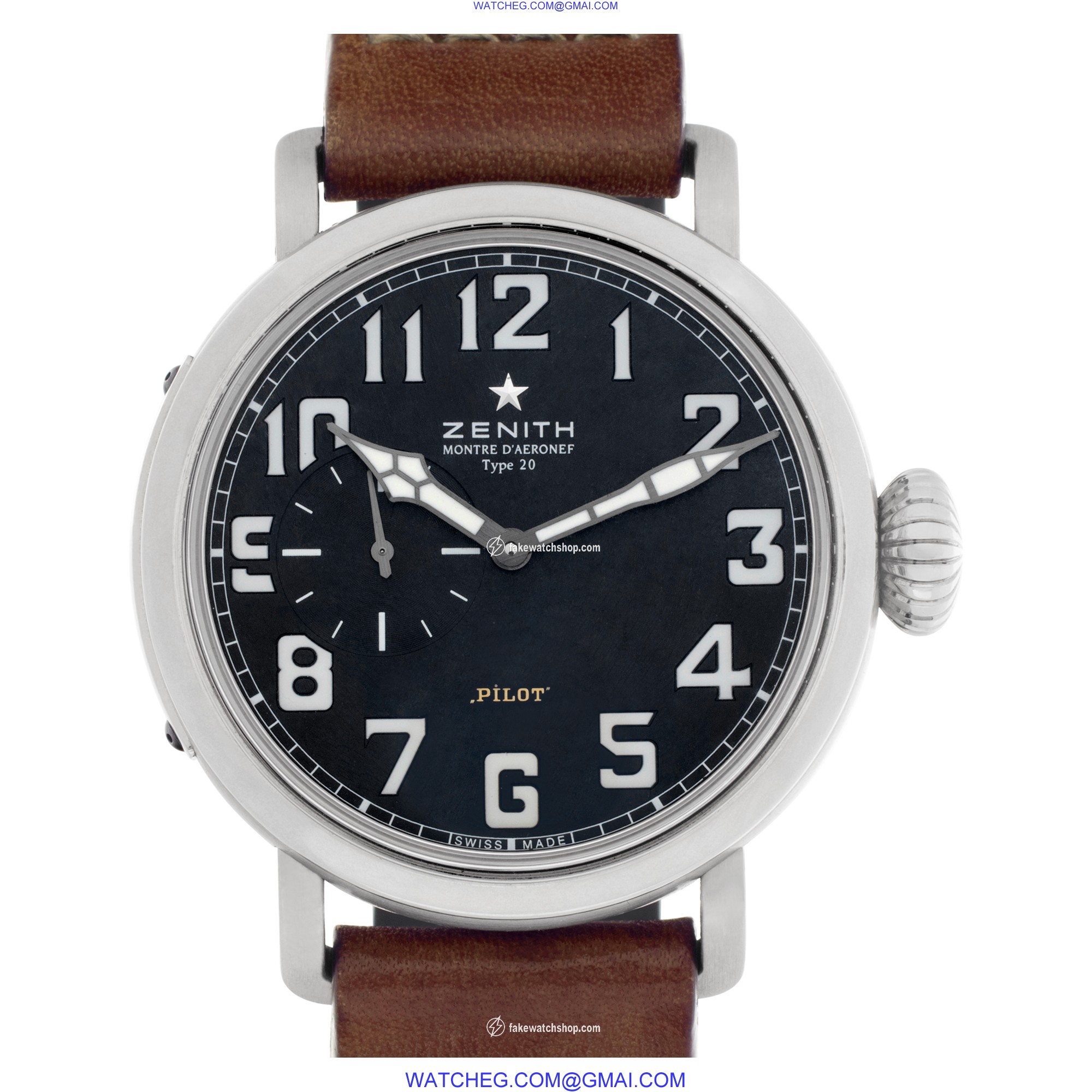 Zenith 03.1930.681/21.C723 Heritage Pilot Type 20 Automatic Male Stainless Steel
