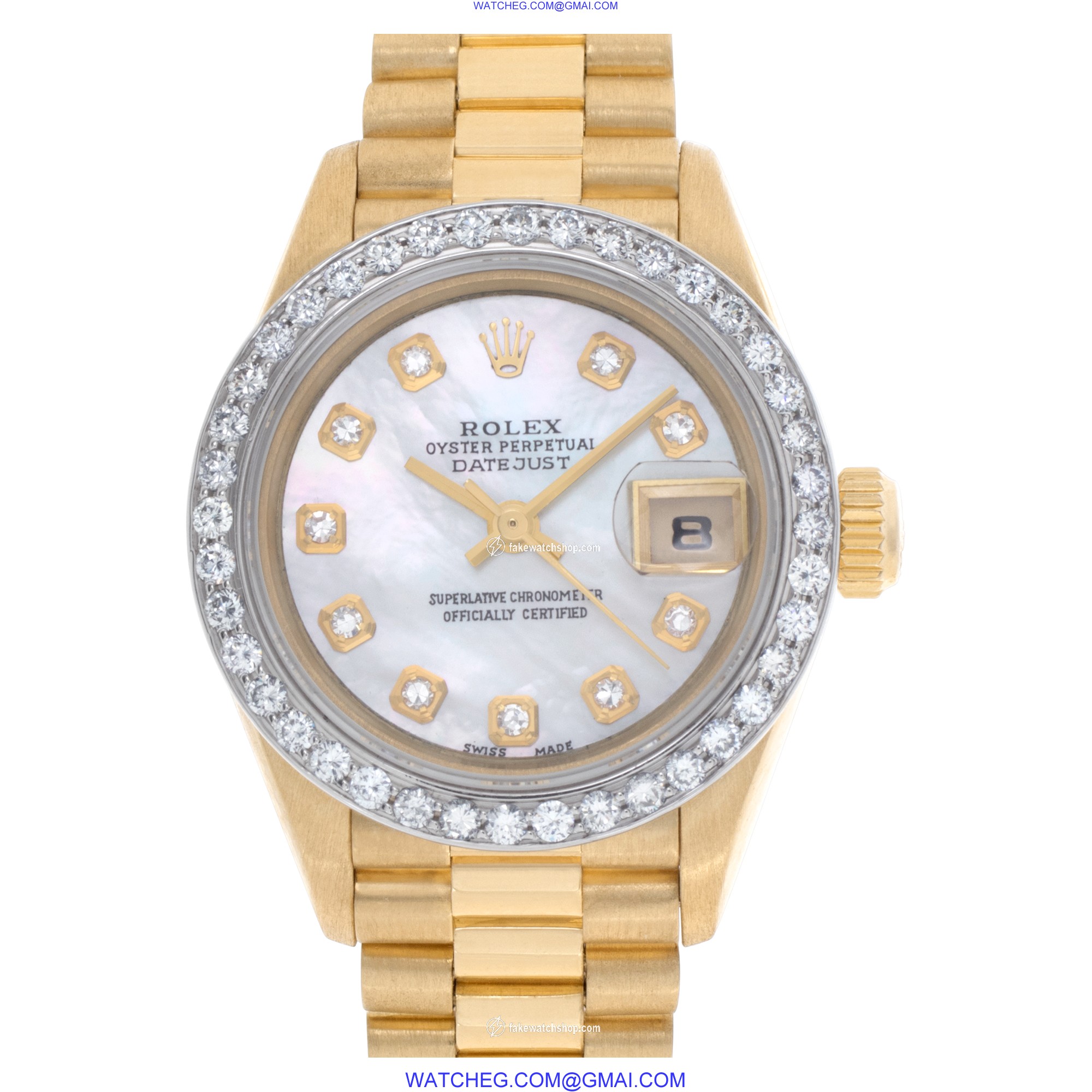 Rolex 69178 Datejust Automatic Female 18k yellow gold
