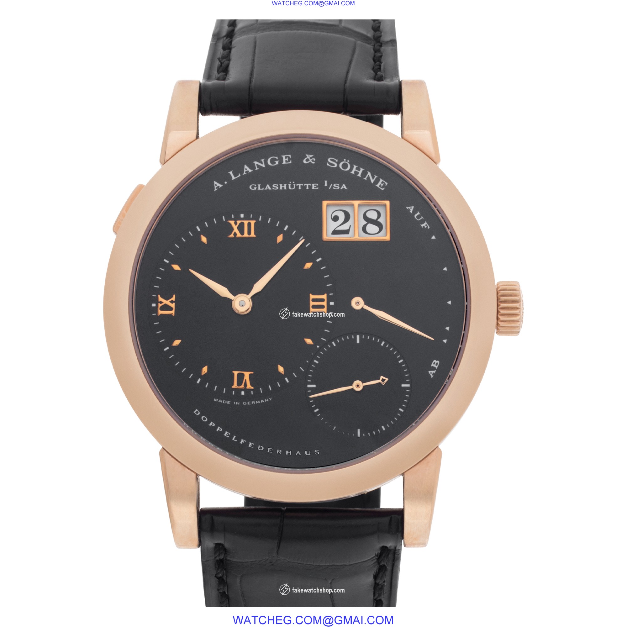 A. Lange & Sohne 101.032 Lange 1 Manual Male 18k rose gold