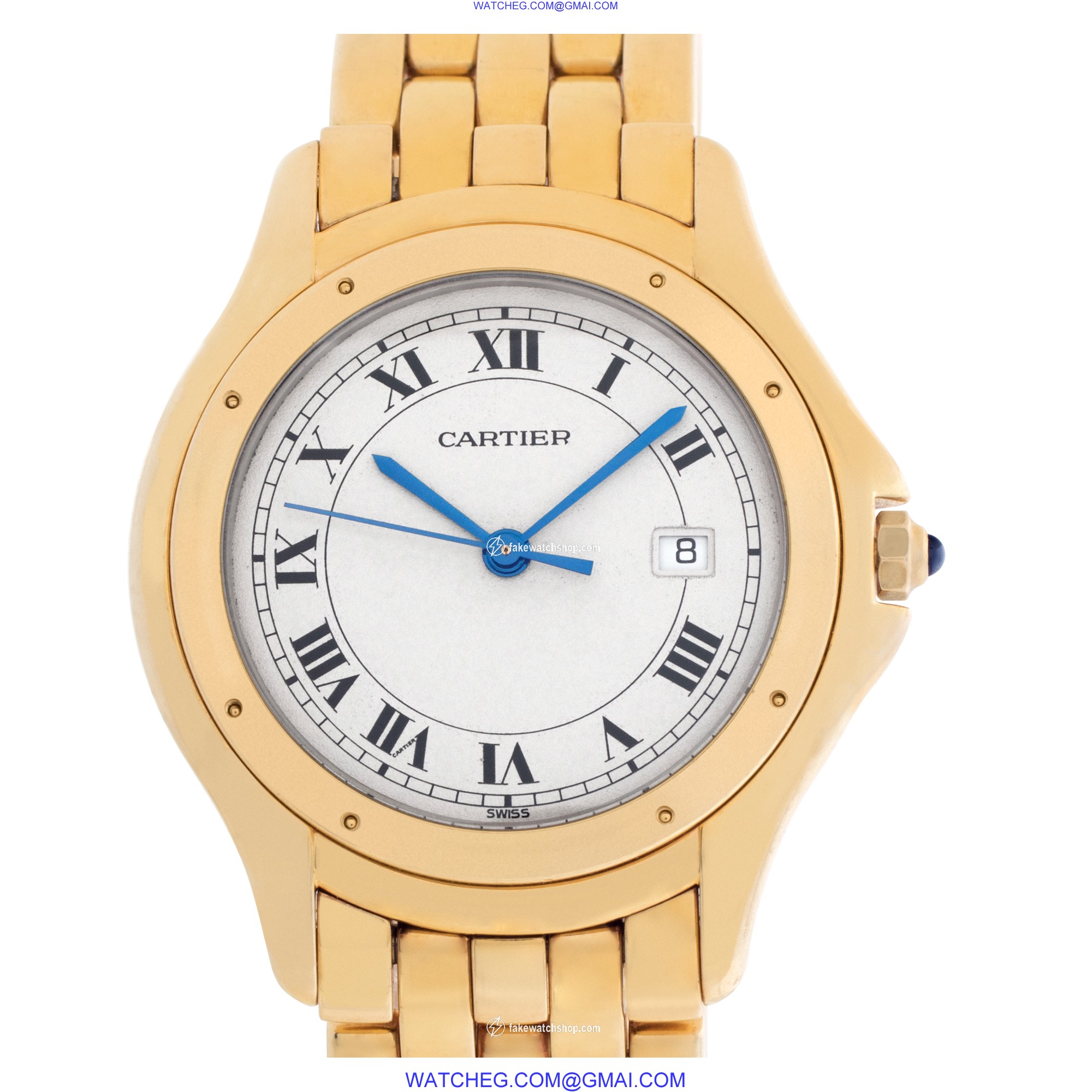 Cartier 887904 Cougar Quartz Unisex 18k yellow gold