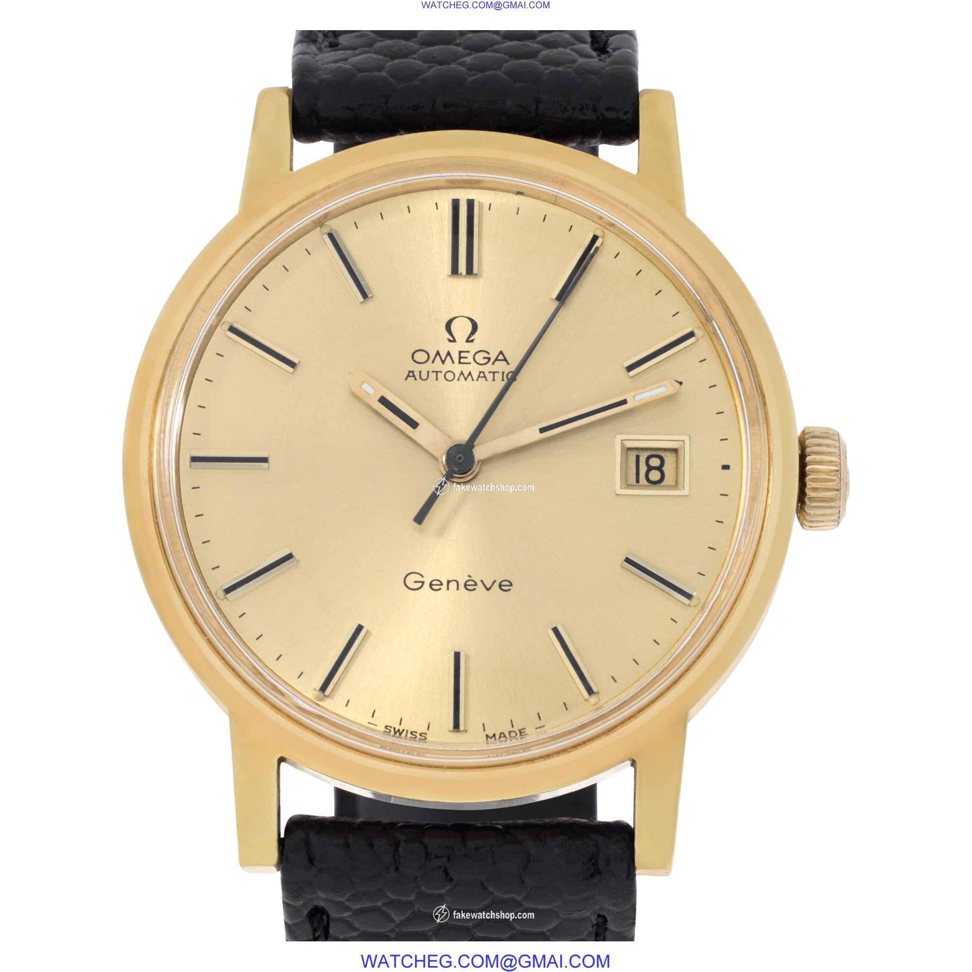Omega 166.0098 Geneve Automatic Male Gold Plate