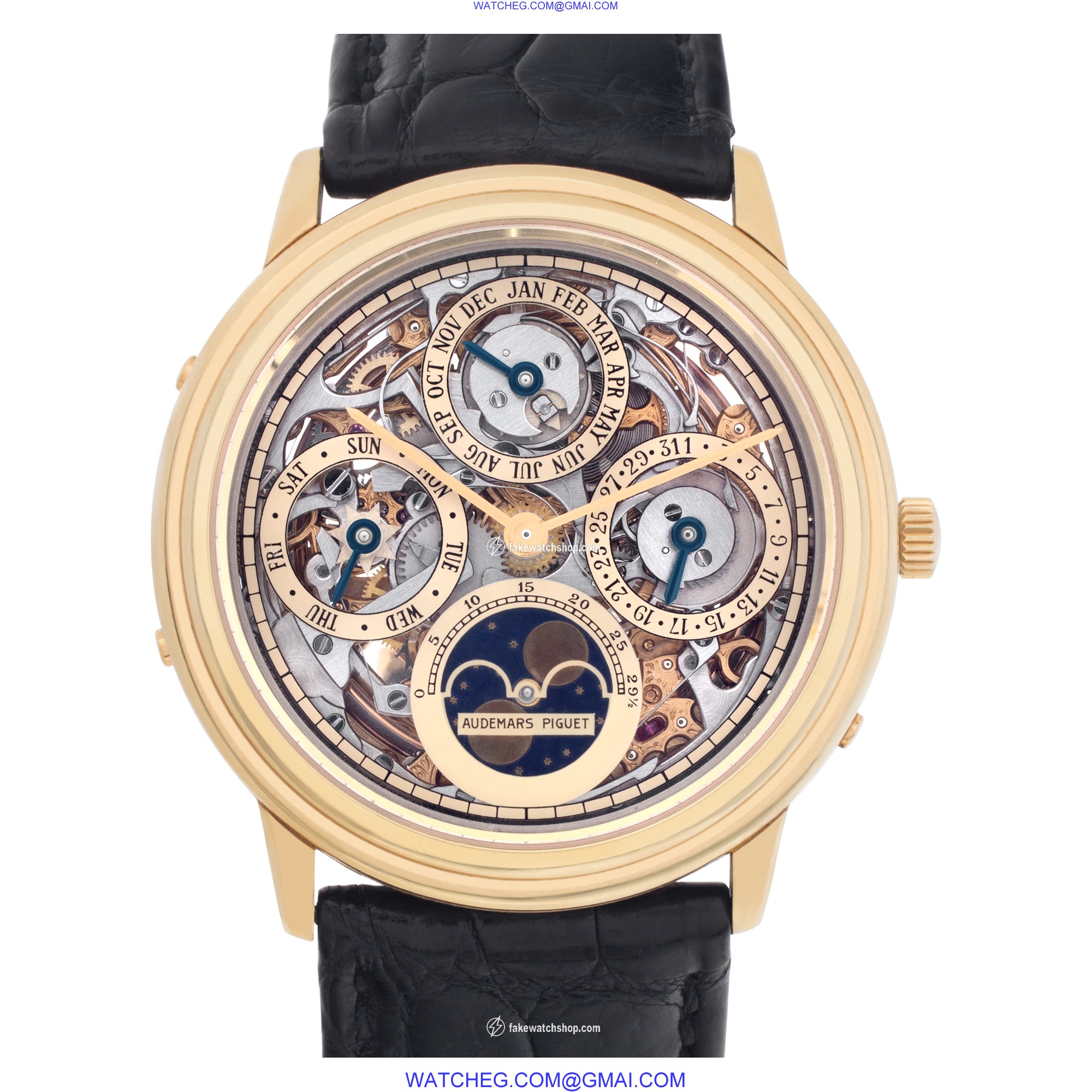 Audemars Piguet Audemars Piguet 409 Quantieme Automatic Male 18k yellow gold