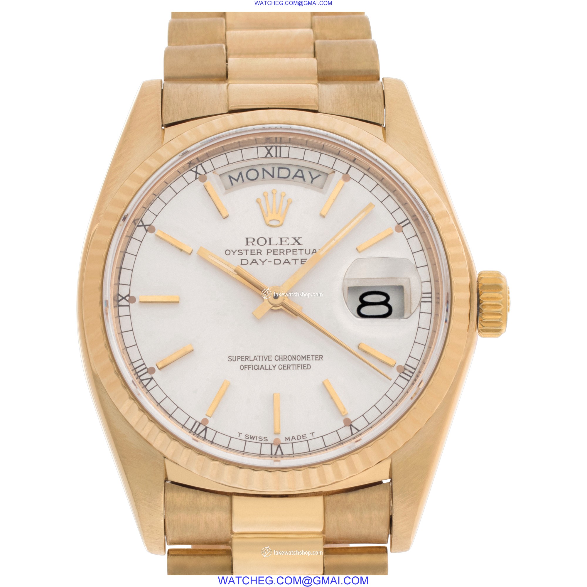 Rolex 18038 Day-Date Automatic Unisex 18k yellow gold