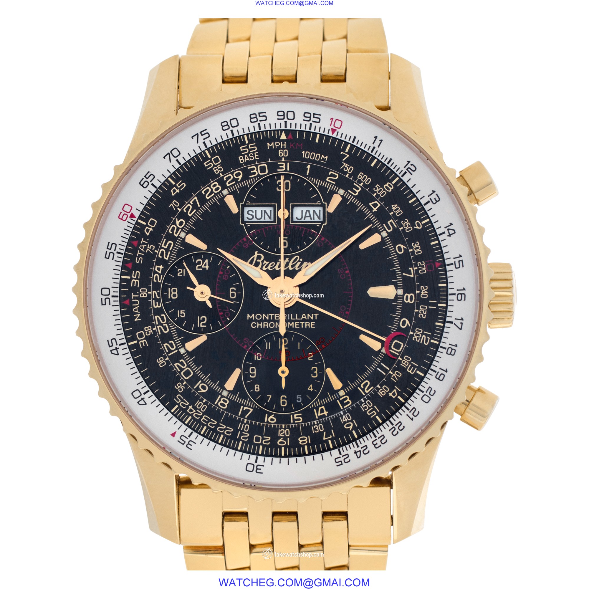 Breitling k2133012 Montbrillant Automatic Male 18k yellow gold