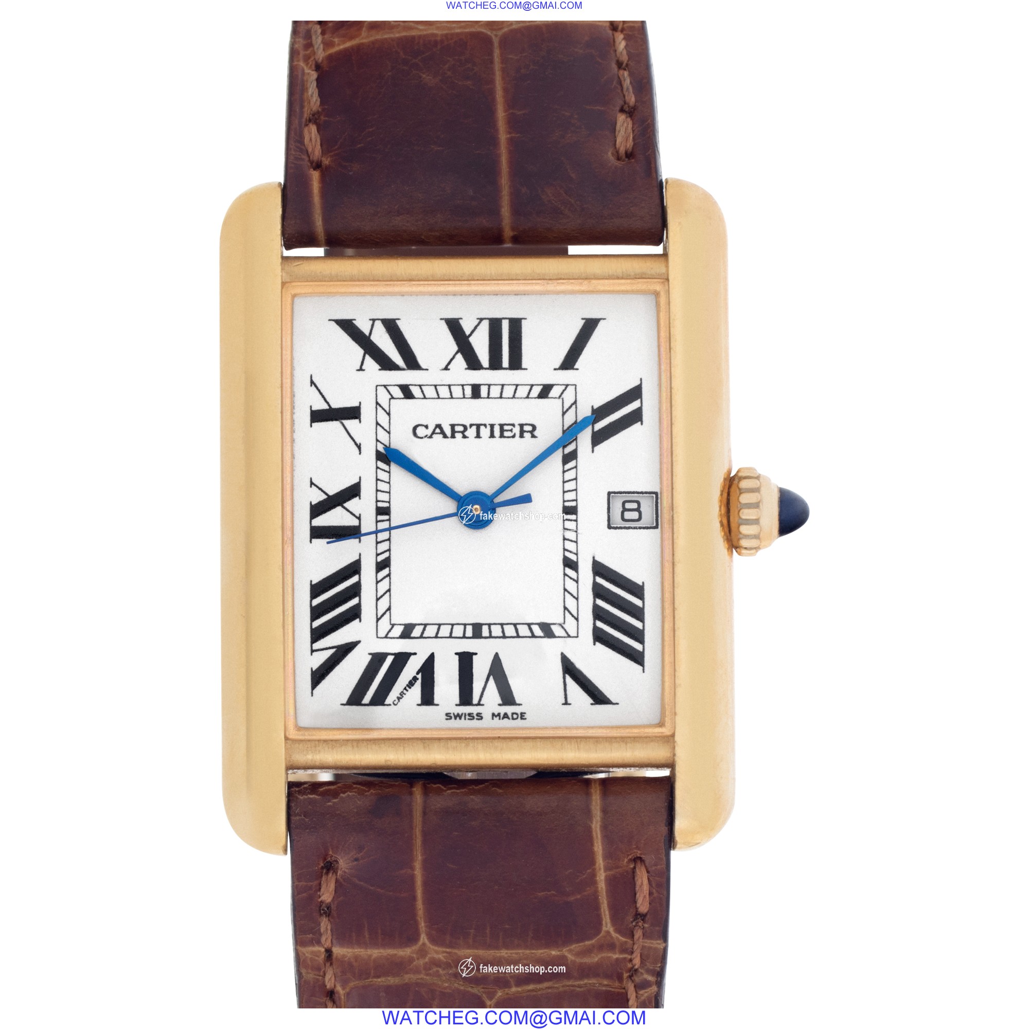 Cartier W1529756 Tank Louis Quartz Male 18k yellow gold