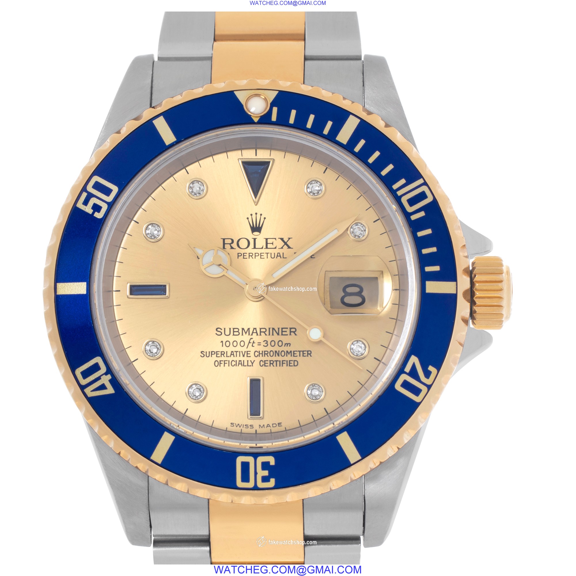 Rolex 16613 Submariner Automatic Male 18k gold & Stainless Steel