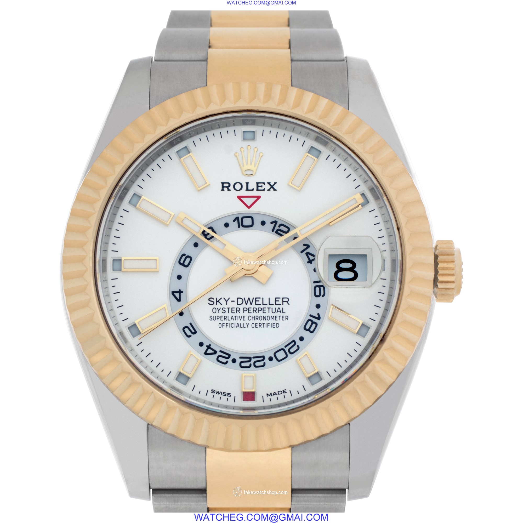 Rolex 326933 Sky-Dweller Automatic Male 18k gold & Stainless Steel