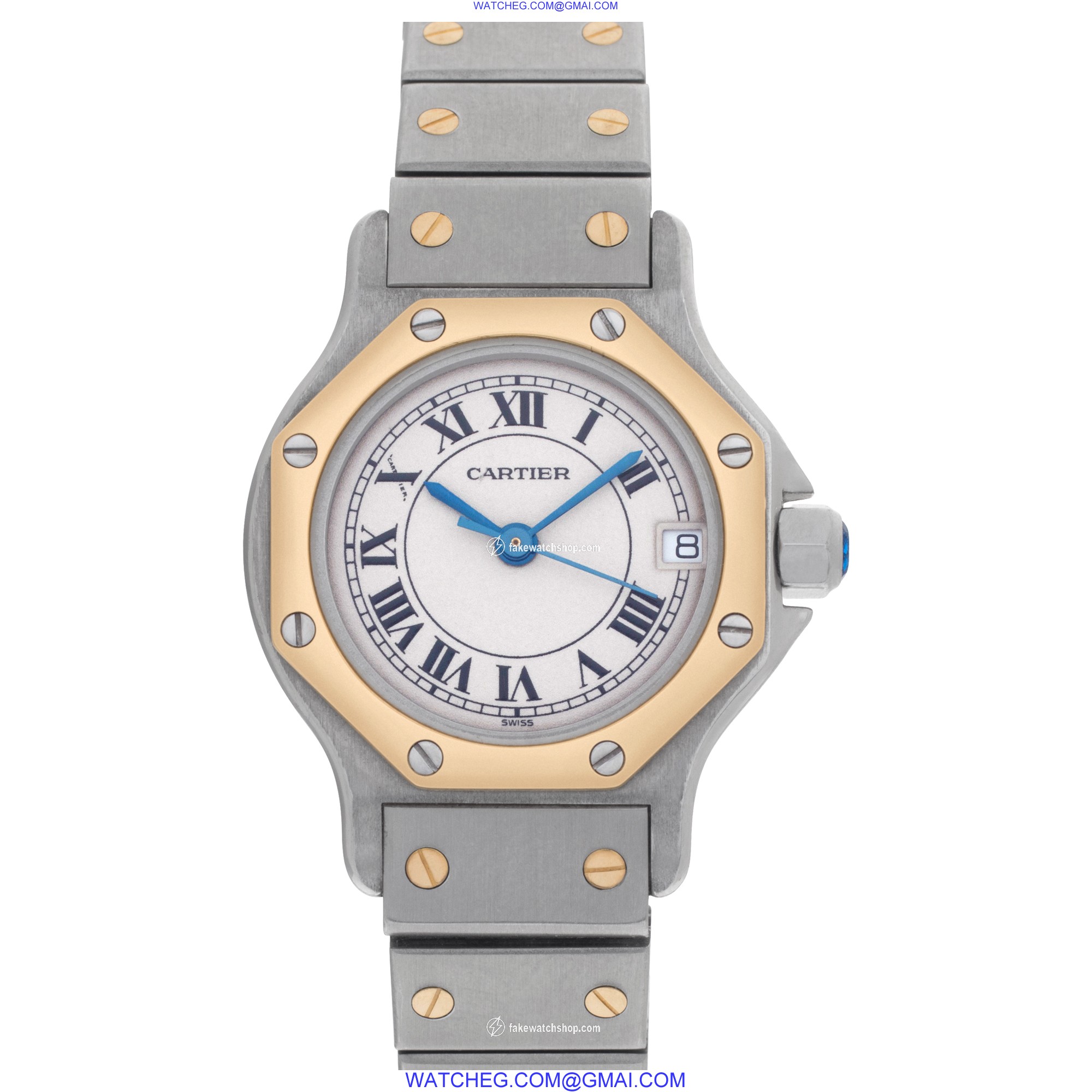 Cartier 187903 Santos Quartz Female 18k gold & Stainless Steel